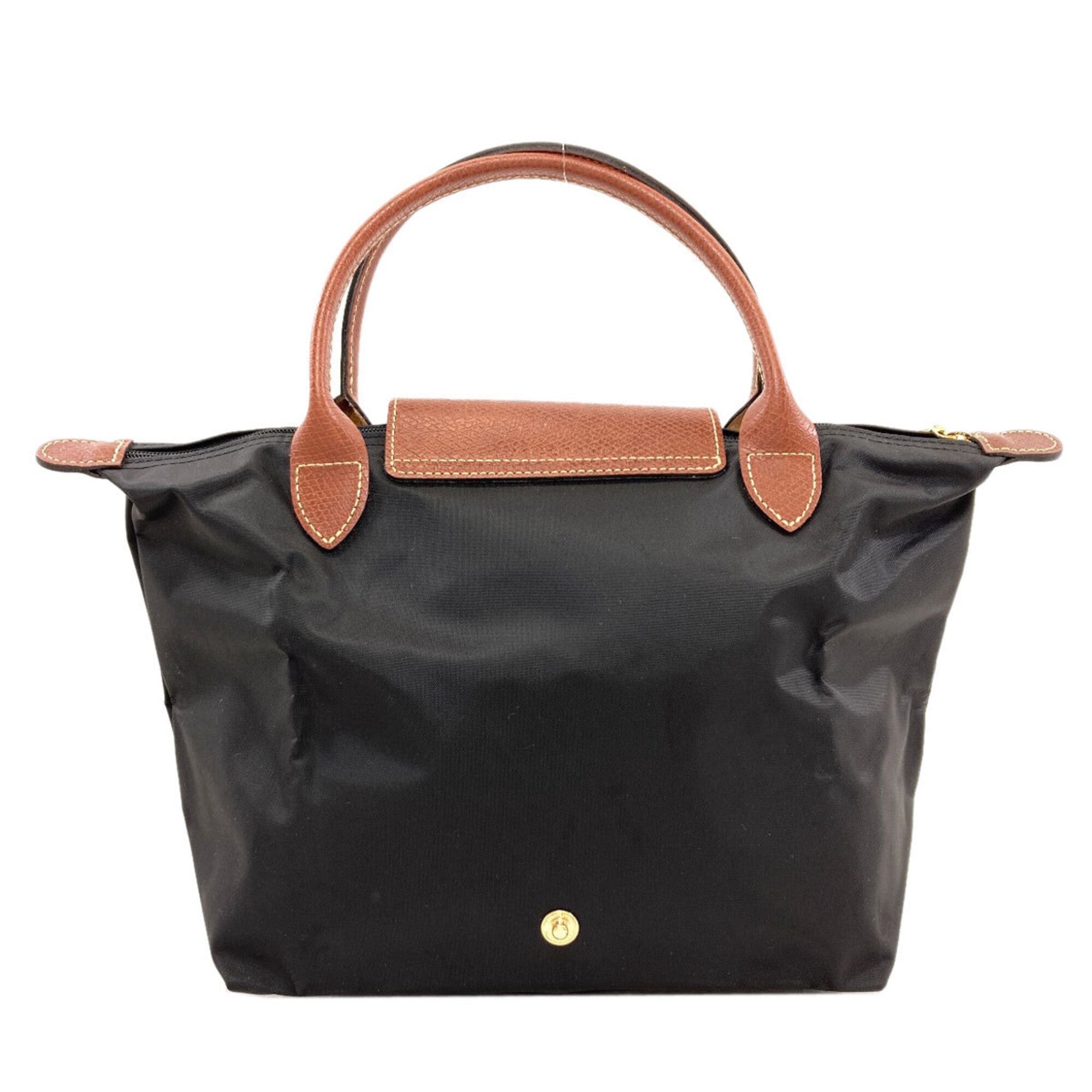 Longchamp Black Nylon Handbag (Pre-Owned)