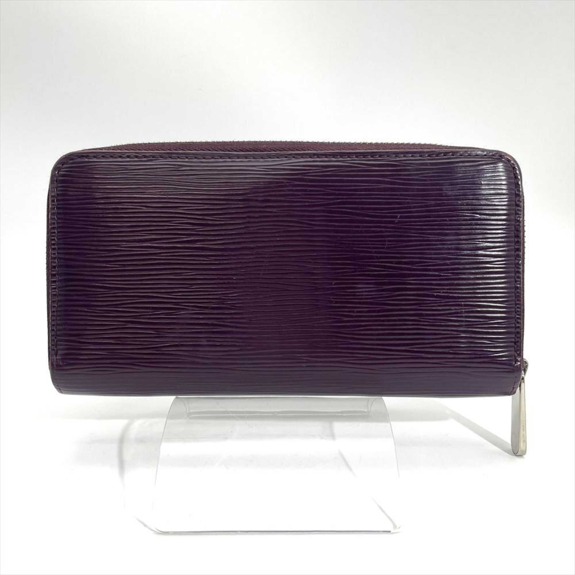 Louis Vuitton Black Cassis Purple Epi Leather Long Wallet (Bi-Fold) (Pre-Owned)