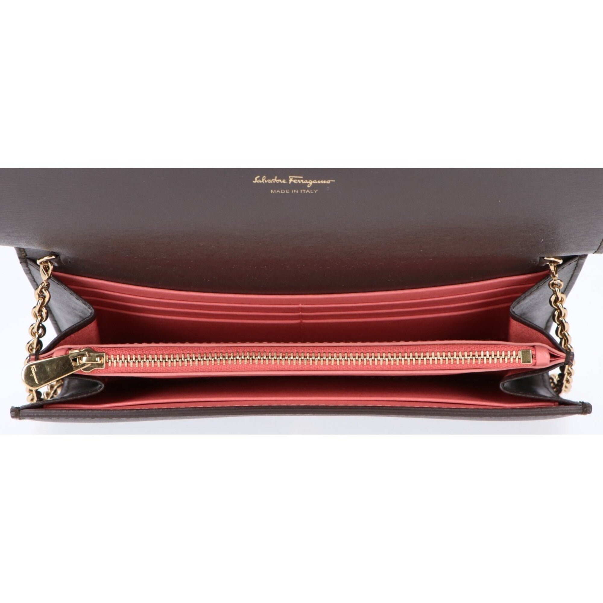 Salvatore Ferragamo Gray Leather Shoulder Bag (Pre-Owned)