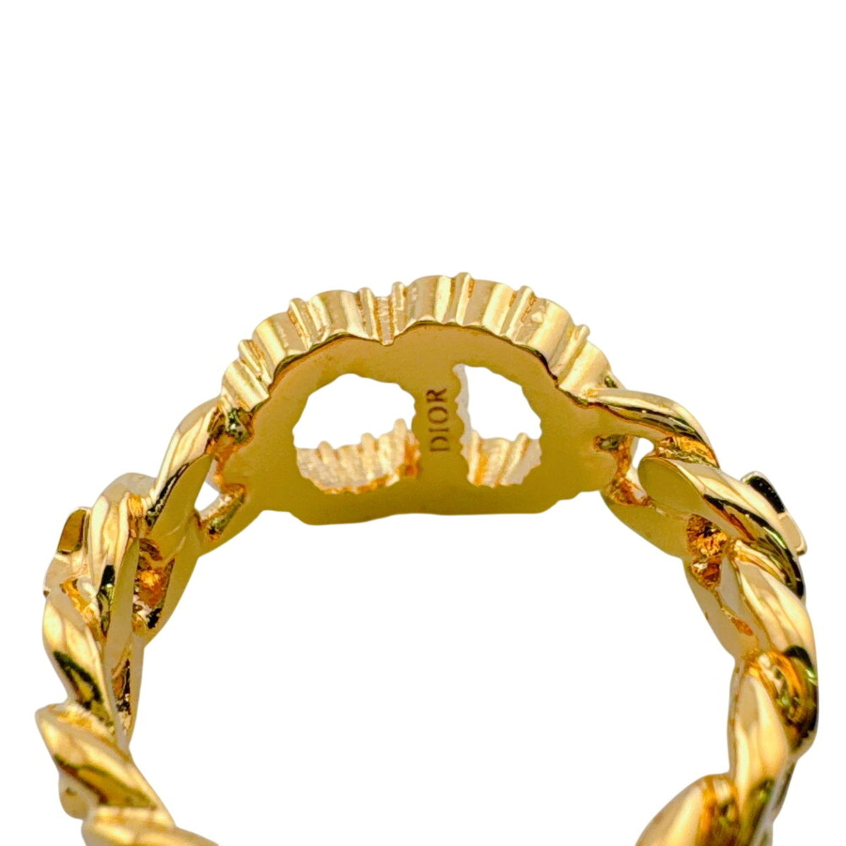 Christian Dior Gold Rhinestone (Pre-Owned)