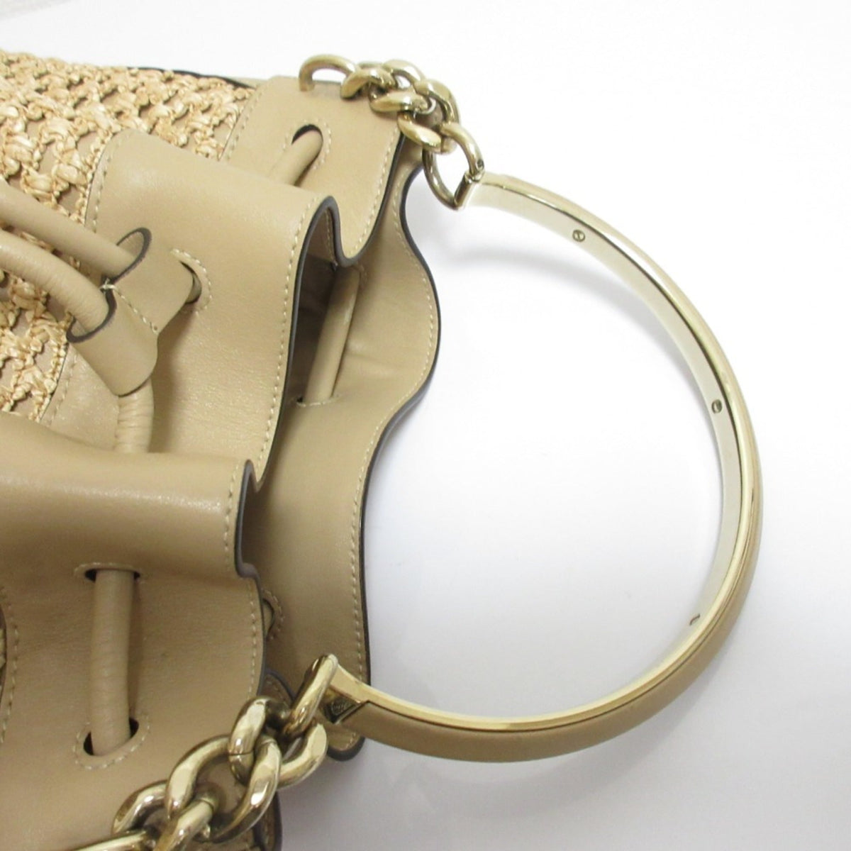 Jimmy Choo Beige Shoulder Bag (Pre-Owned)