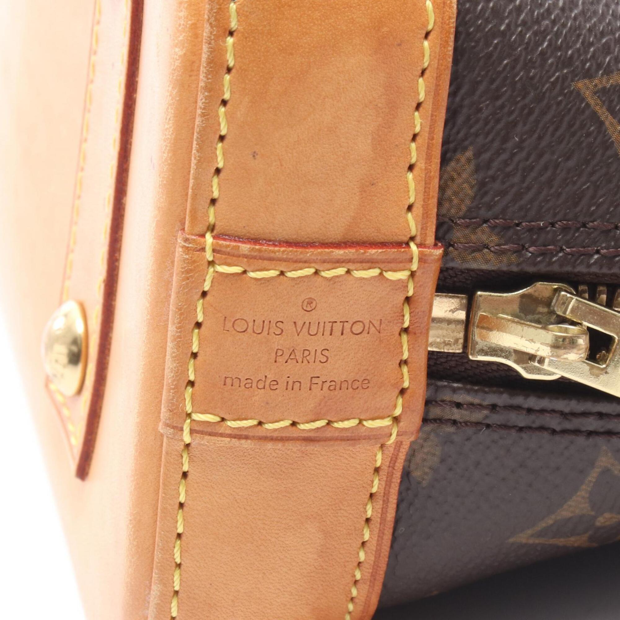Louis Vuitton Brown Coated Canvas Pvc Monogram Leather Handbag (Pre-Owned)