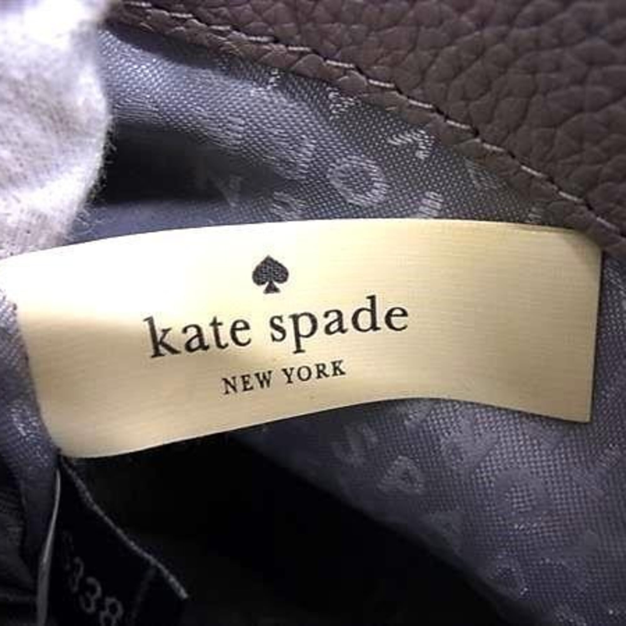 Kate Spade Grayish Leather Handbag Shoulder Bag (Pre-Owned)