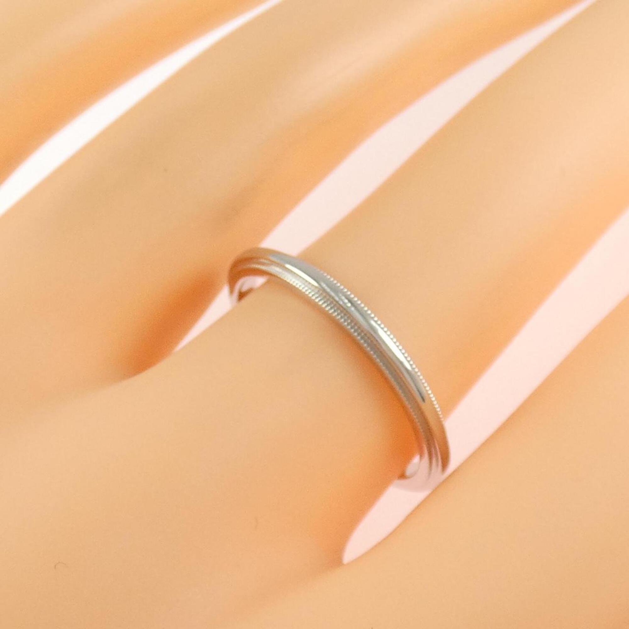 Tiffany Platinum Platinum 950 Band Ring (Pre-Owned)