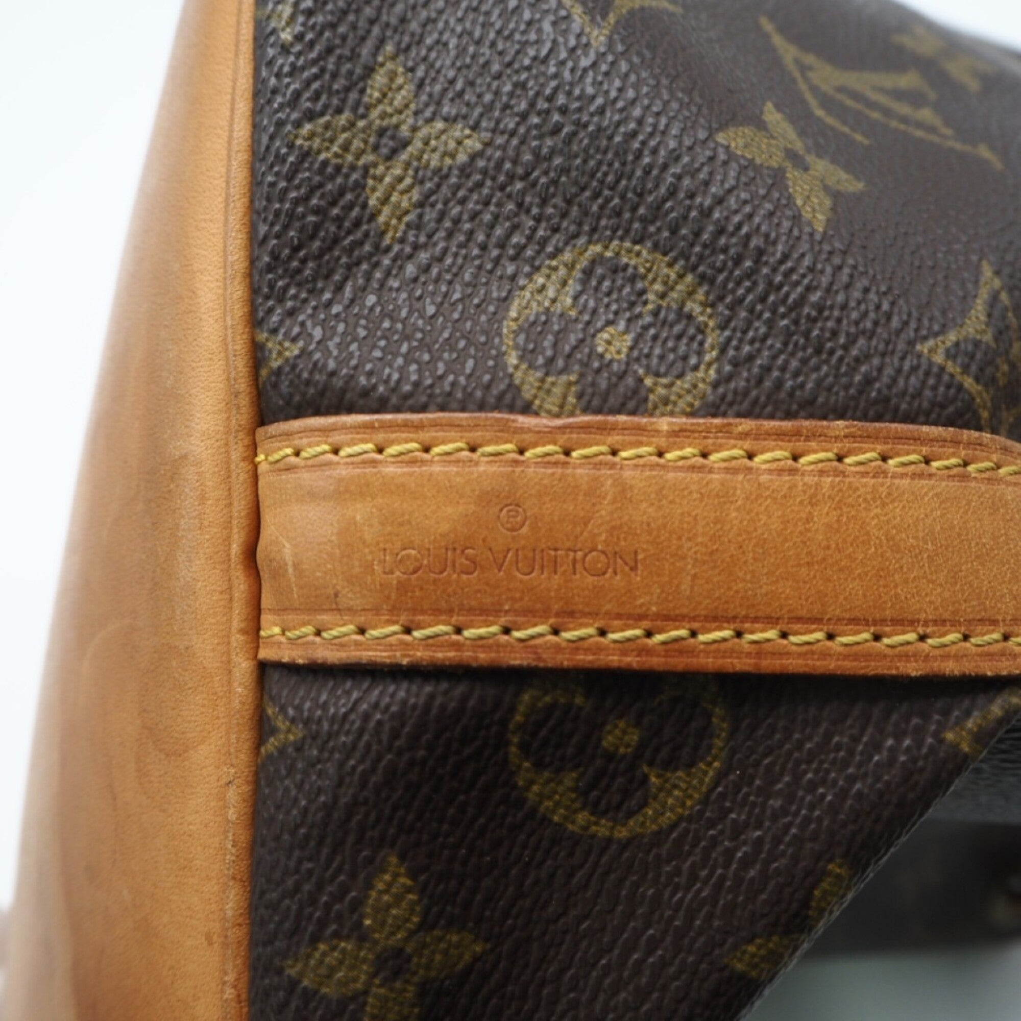 Louis Vuitton Brown Coated Canvas Leather Shoulder Bag (Pre-Owned)