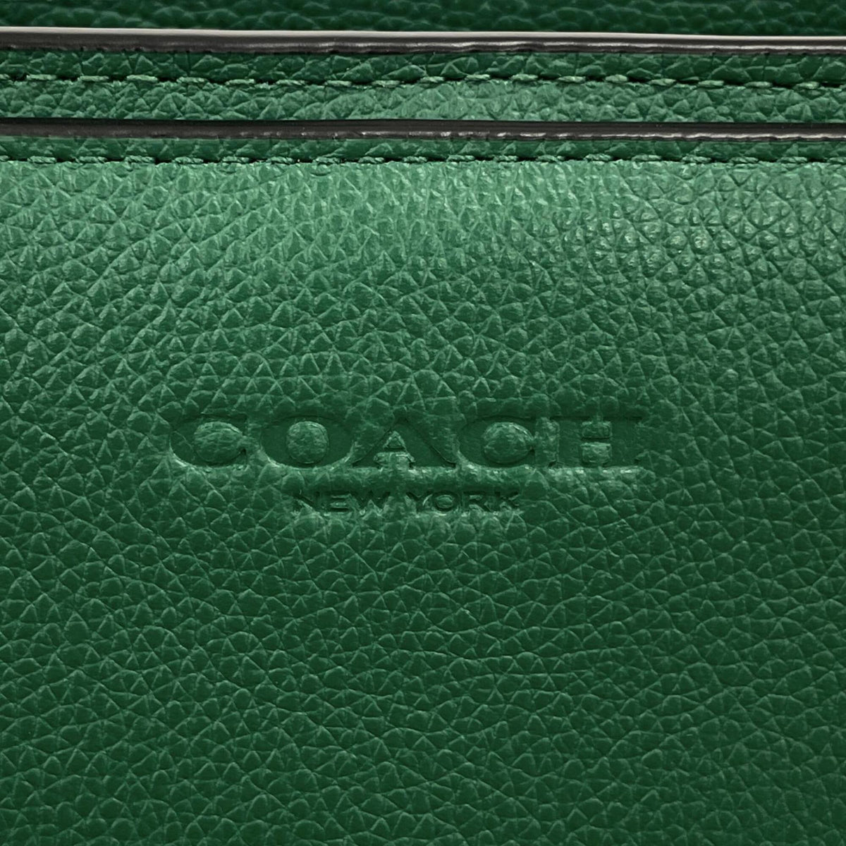 Coach Green Leather Tote Bag (Pre-Owned)