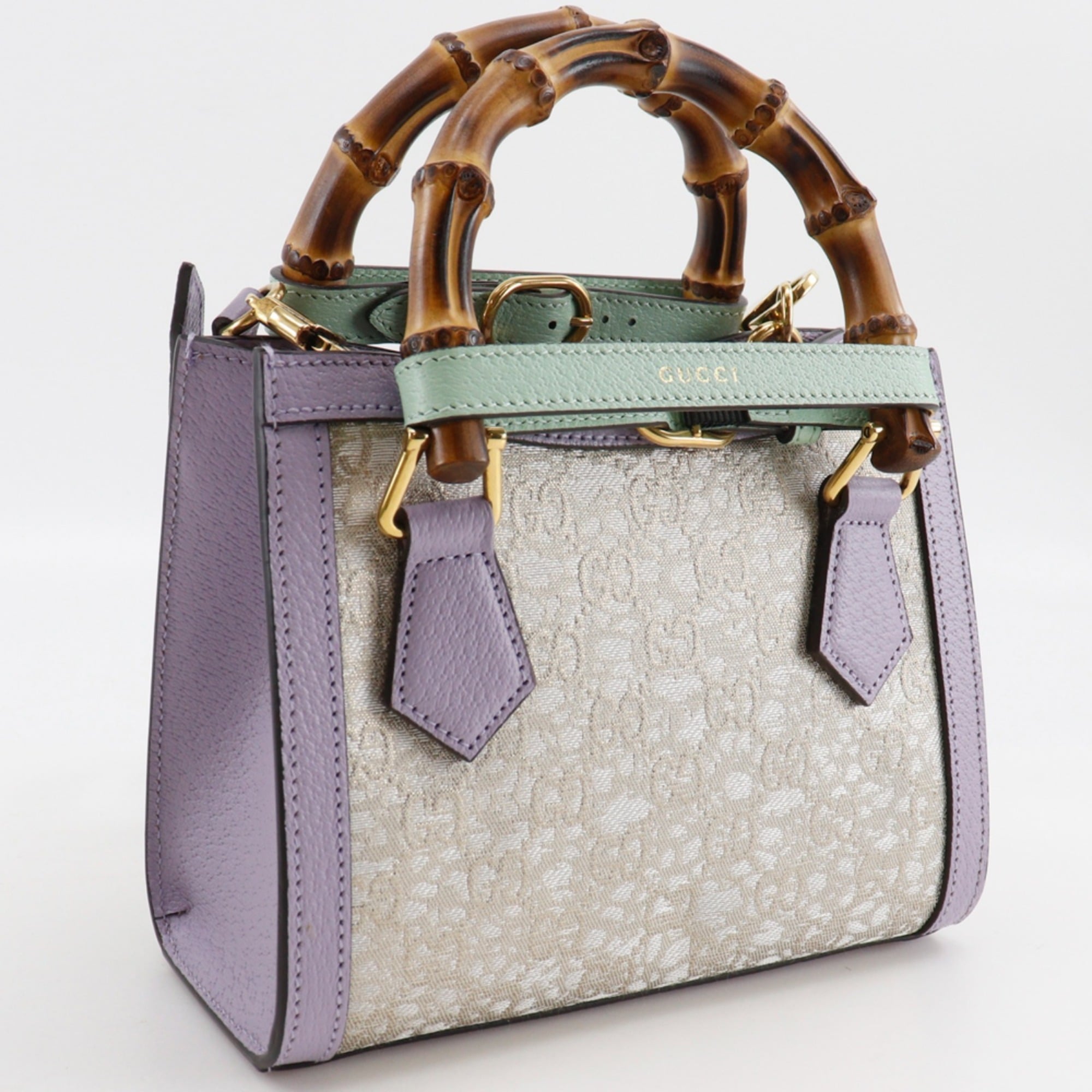 Gucci Purple Leather Handbag (Pre-Owned)
