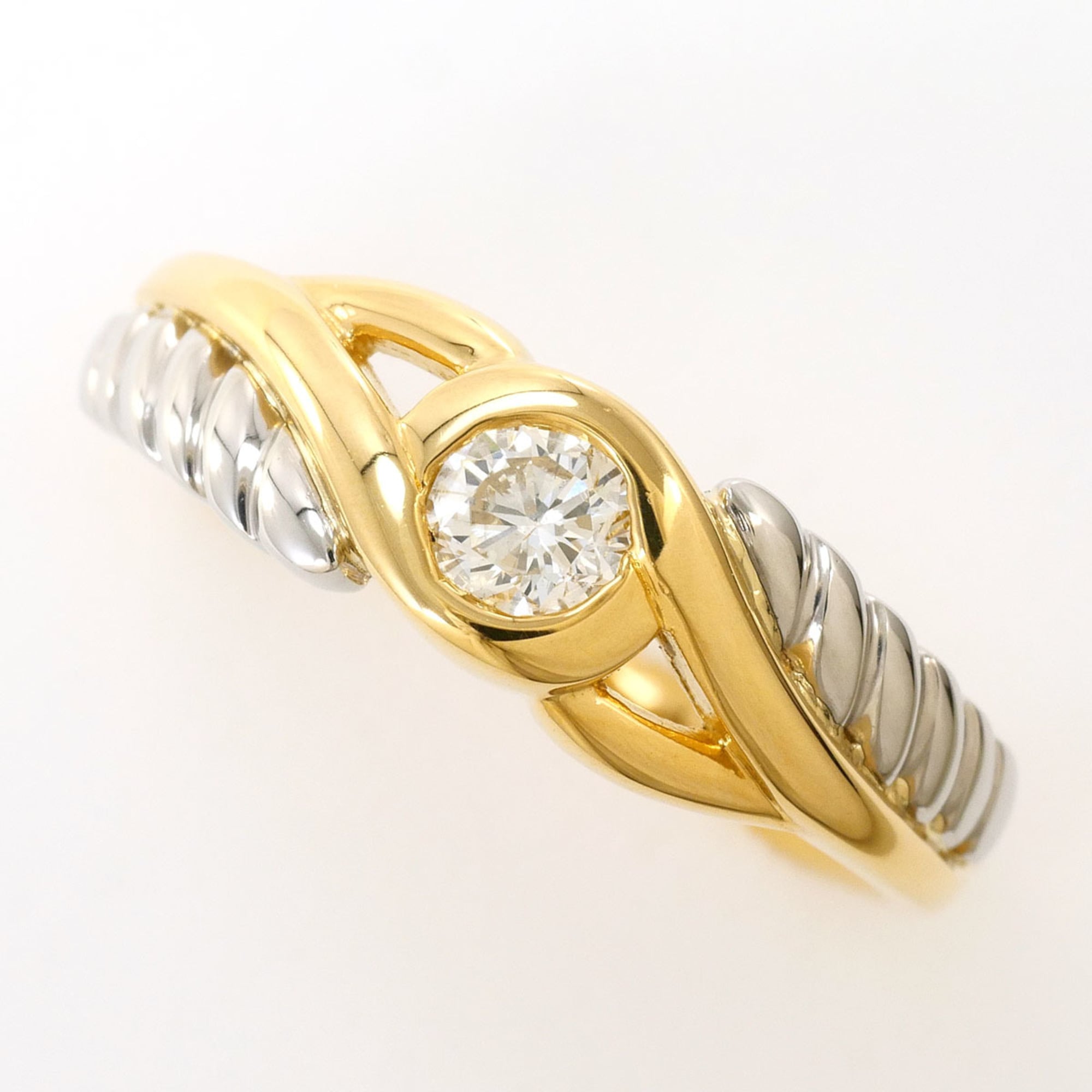 Unbranded Platinum Yellow Gold Yellow Gold (18K) Platinum Band Ring (Pre-Owned)