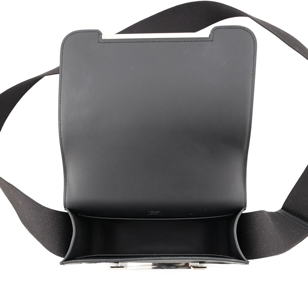 Hermes Black Chevre Myzore Leather Handbag Shoulder Bag (Pre-Owned)