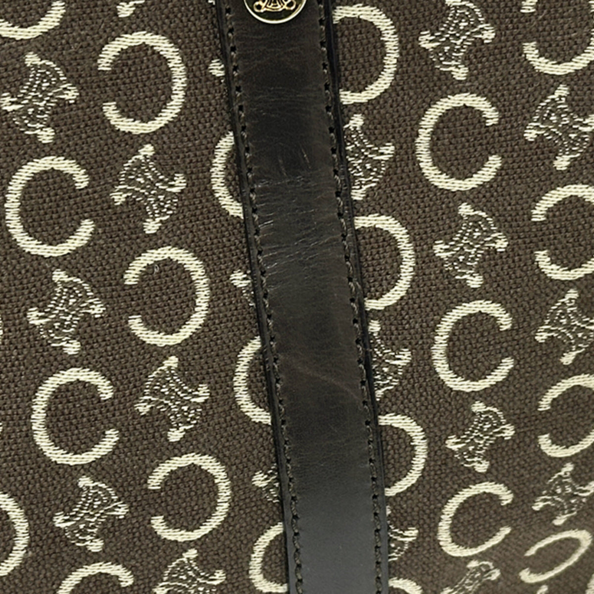 Celine Brown Canvas Handbag (Pre-Owned)