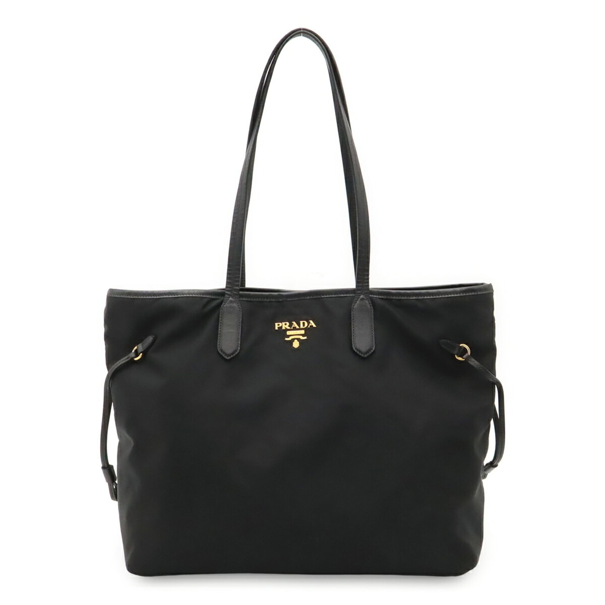 Prada Black Nero Nylon Shoulder Bag Tote Bag (Pre-Owned)