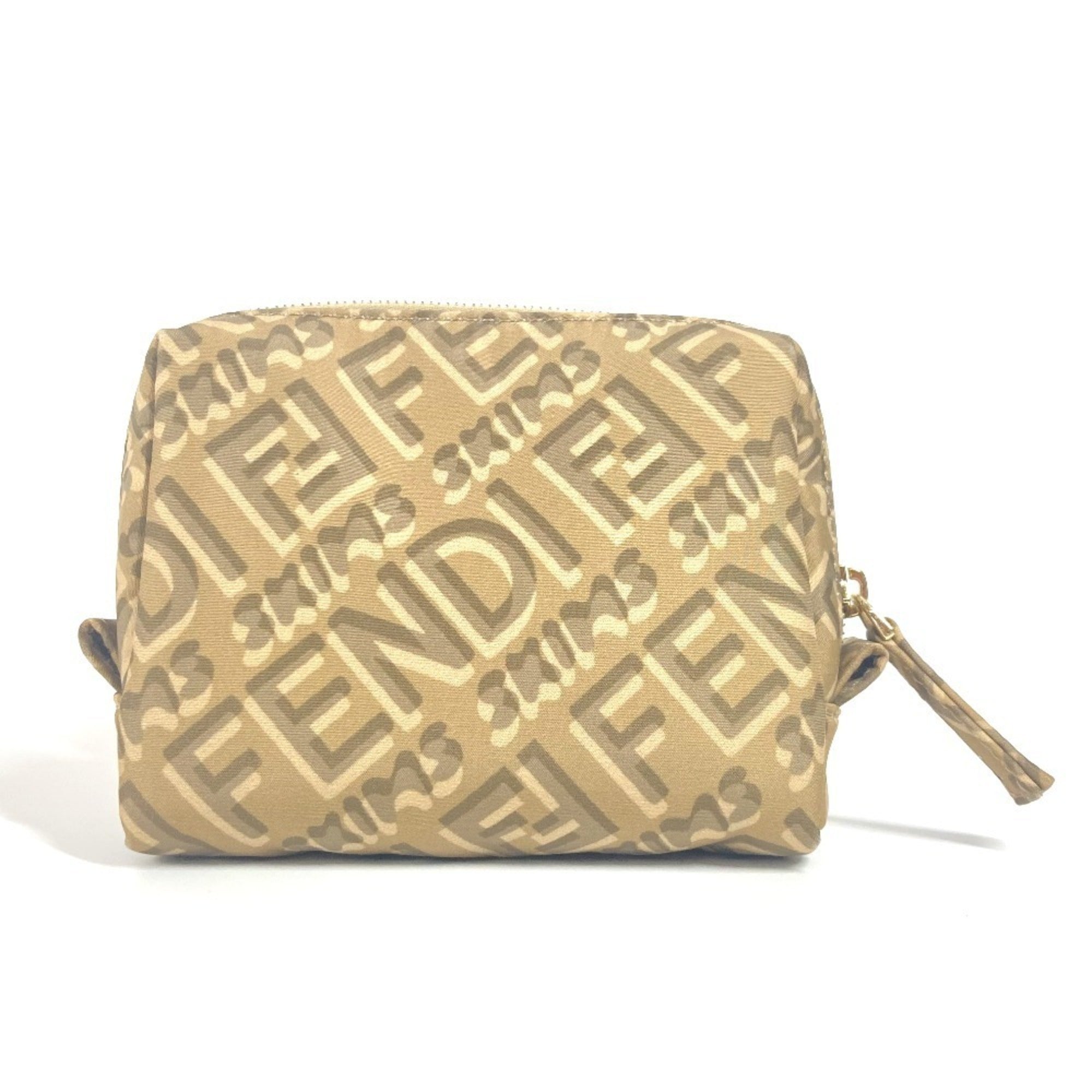 Fendi Beige Nylon Pouch (Pre-Owned)