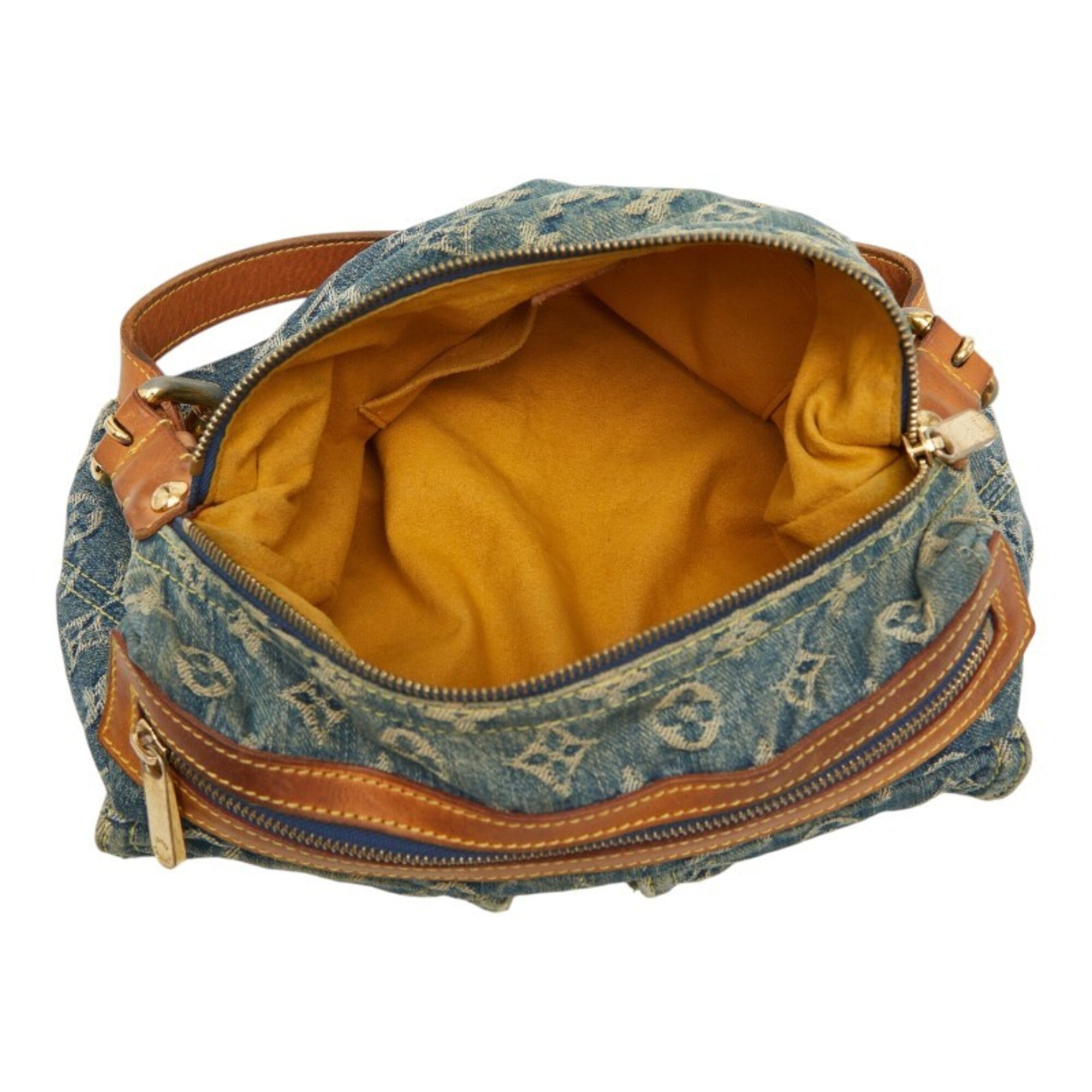 Louis Vuitton Monogram Denim Leather Shoulder Bag (Pre-Owned)