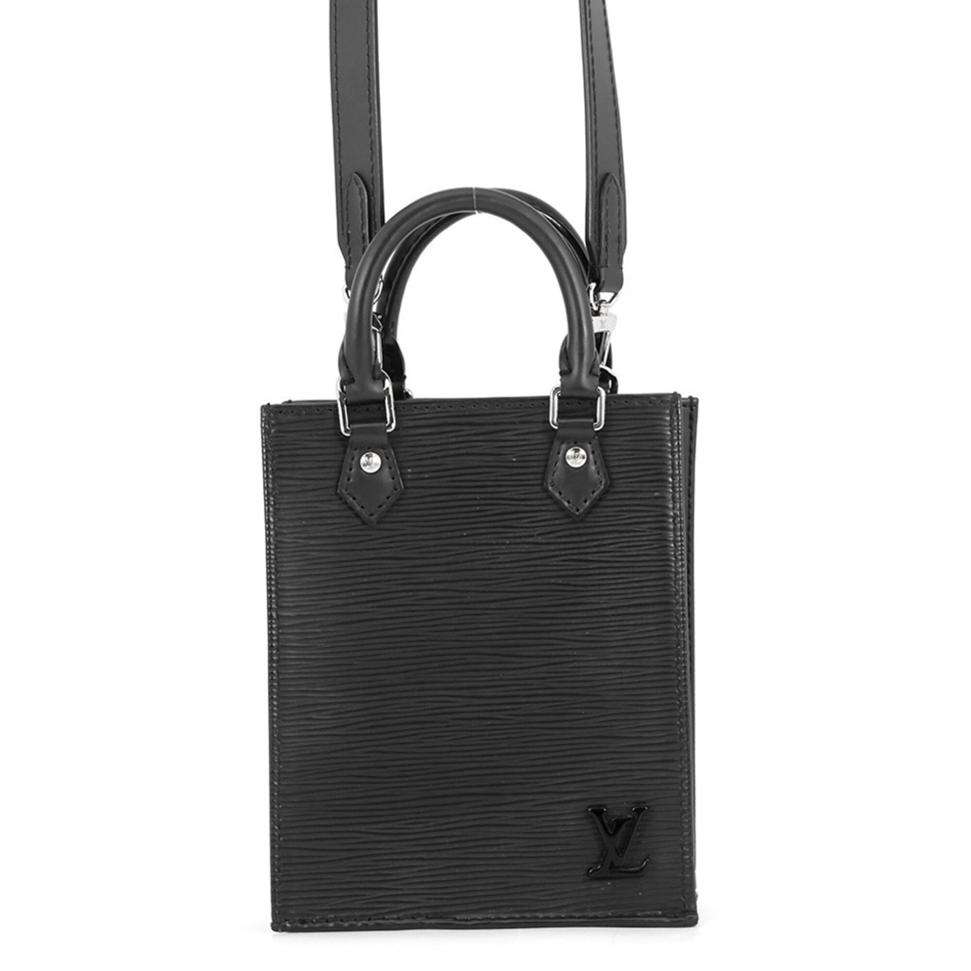 Louis Vuitton Black Noir Epi Leather Handbag Shoulder Bag (Pre-Owned)