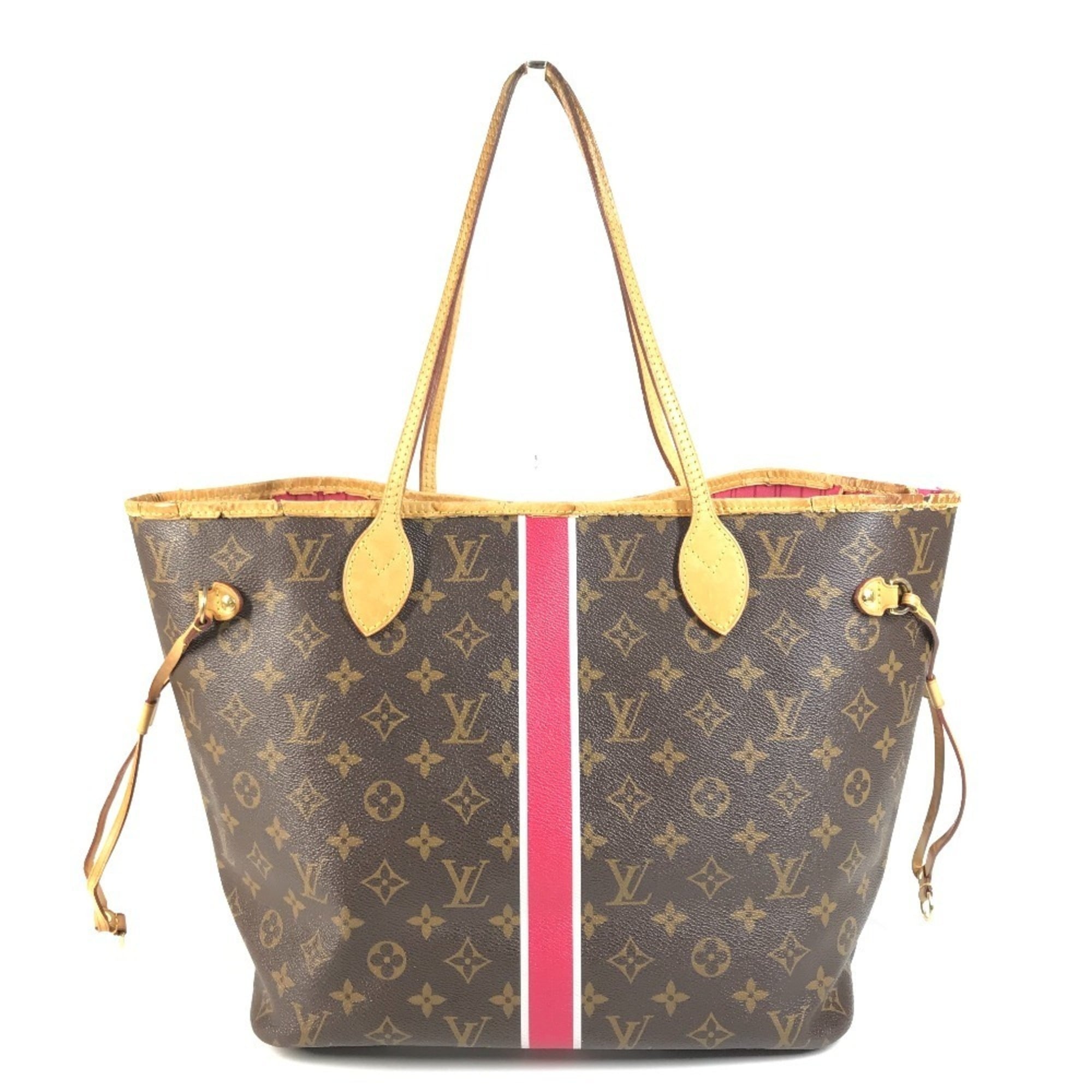 Louis Vuitton Brown Galle Monogram Pink Pivoine Monogram Shoulder Bag Tote Bag (Pre-Owned)