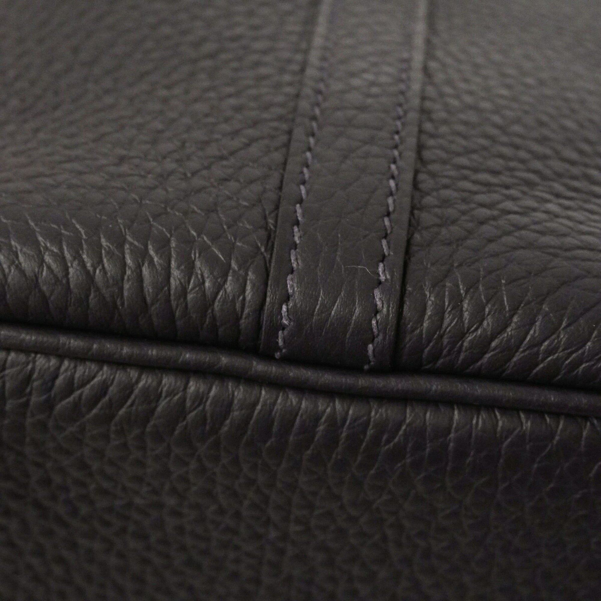 Hermes Black Taurillon Clemence Leather Handbag (Pre-Owned)