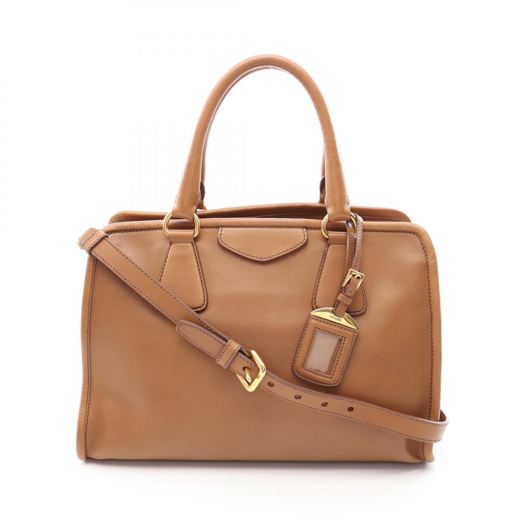 Prada Brown Leather Handbag (Pre-Owned)