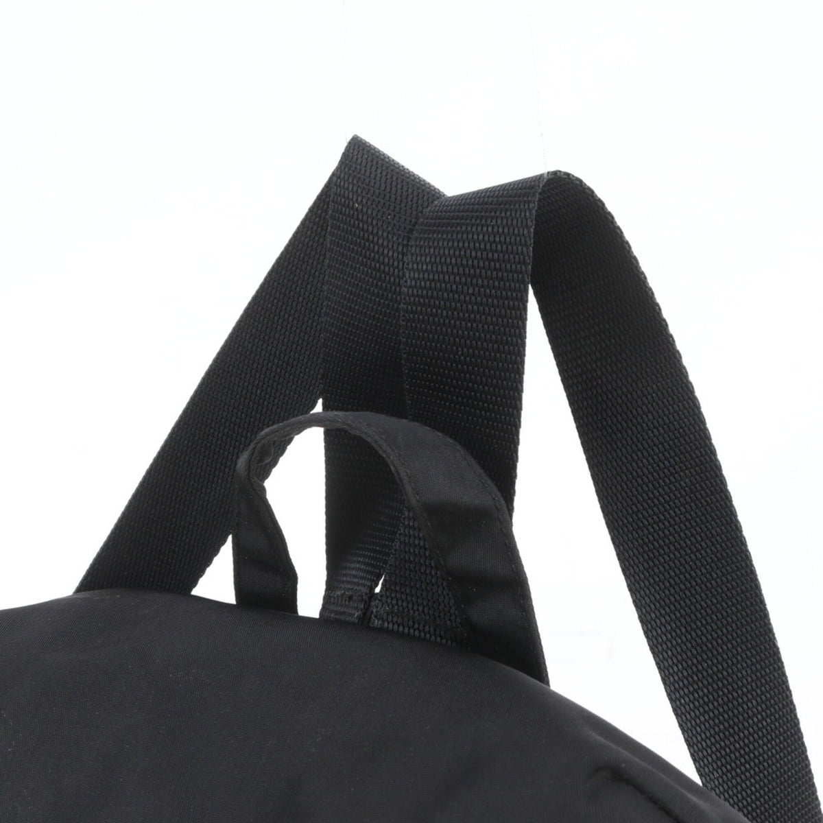 Prada Black Leather Nylon Backpack (Pre-Owned)