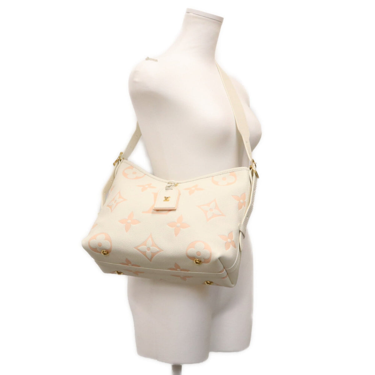 Louis Vuitton Pink White Monogram Empreinte Shoulder Bag (Pre-Owned)