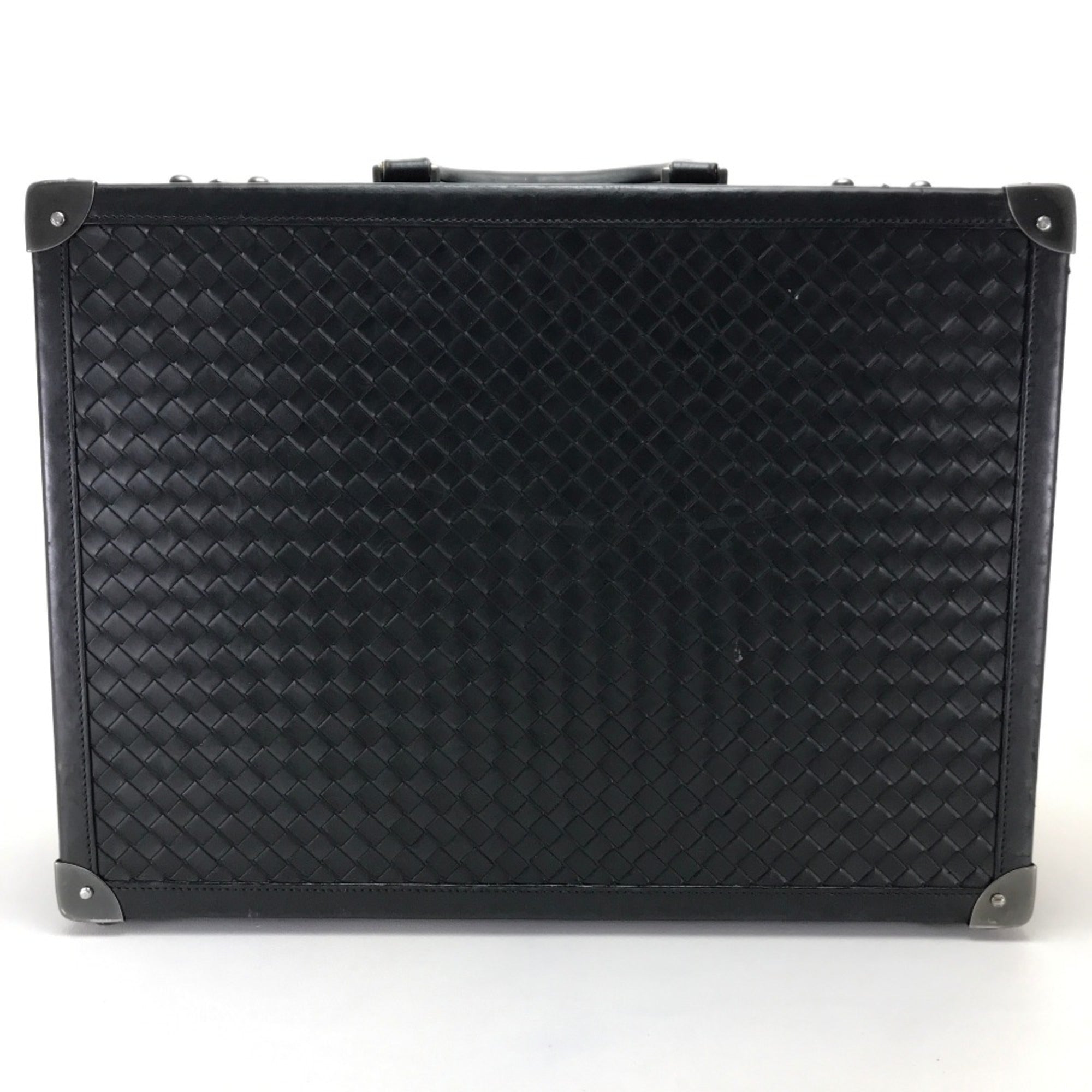 Bottega Veneta Black Leather Briefcase (Pre-Owned)