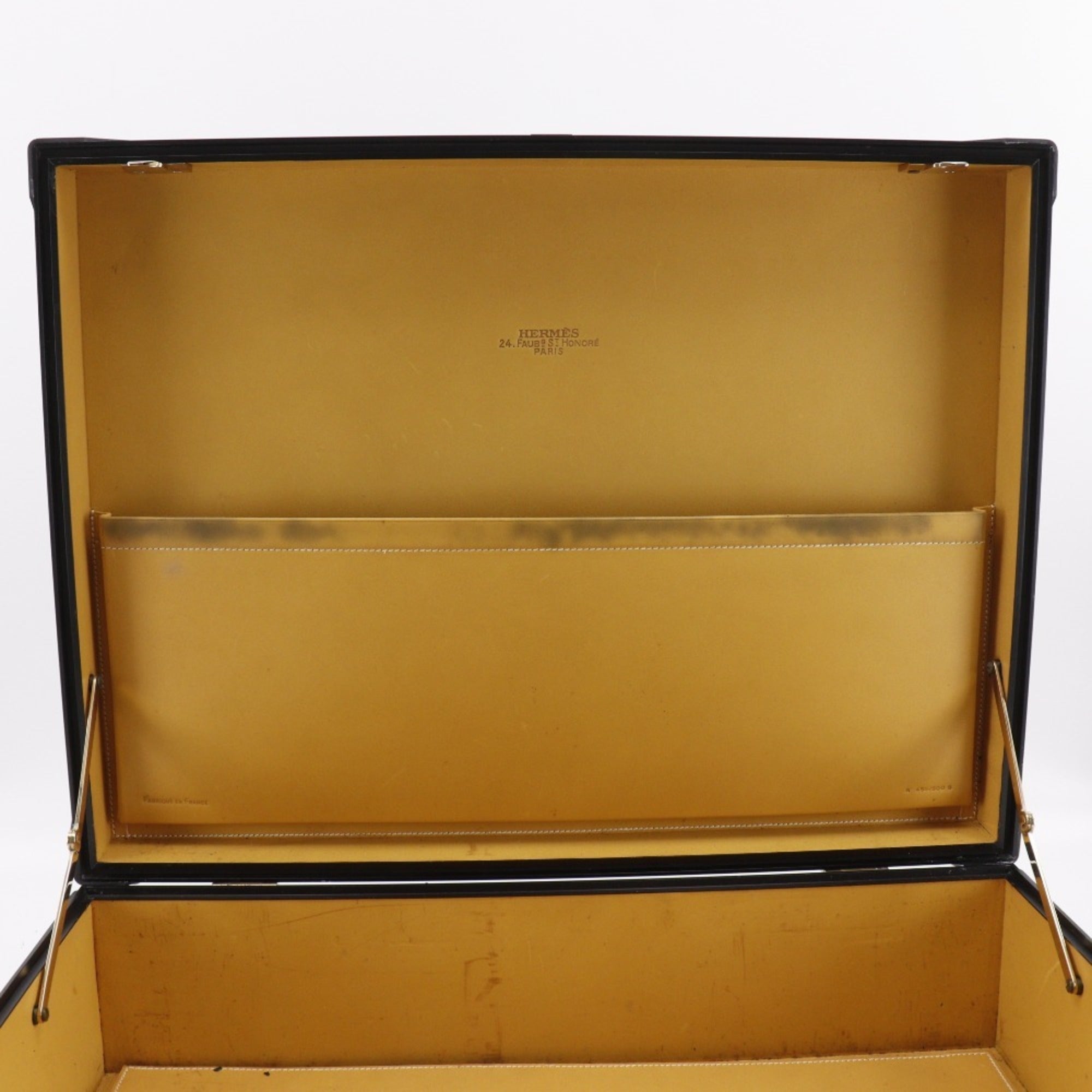 Hermes Black Leather Attaché Case (Pre-Owned)