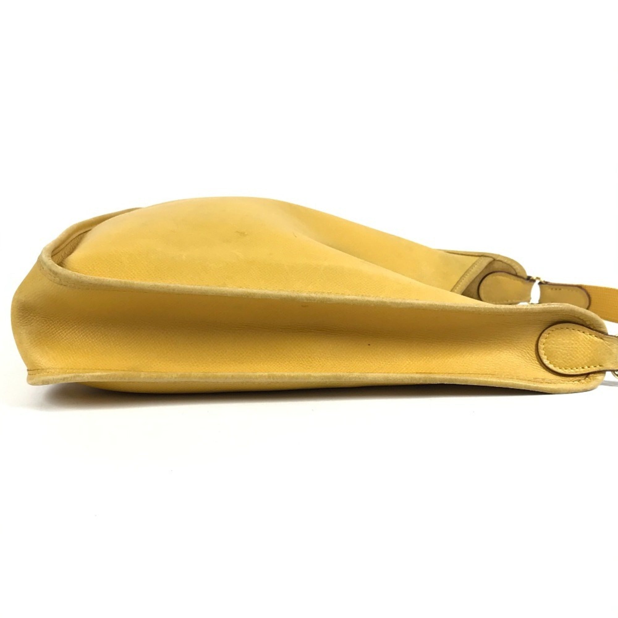 Hermes Yellow Leather Pochette Shoulder Bag (Pre-Owned)