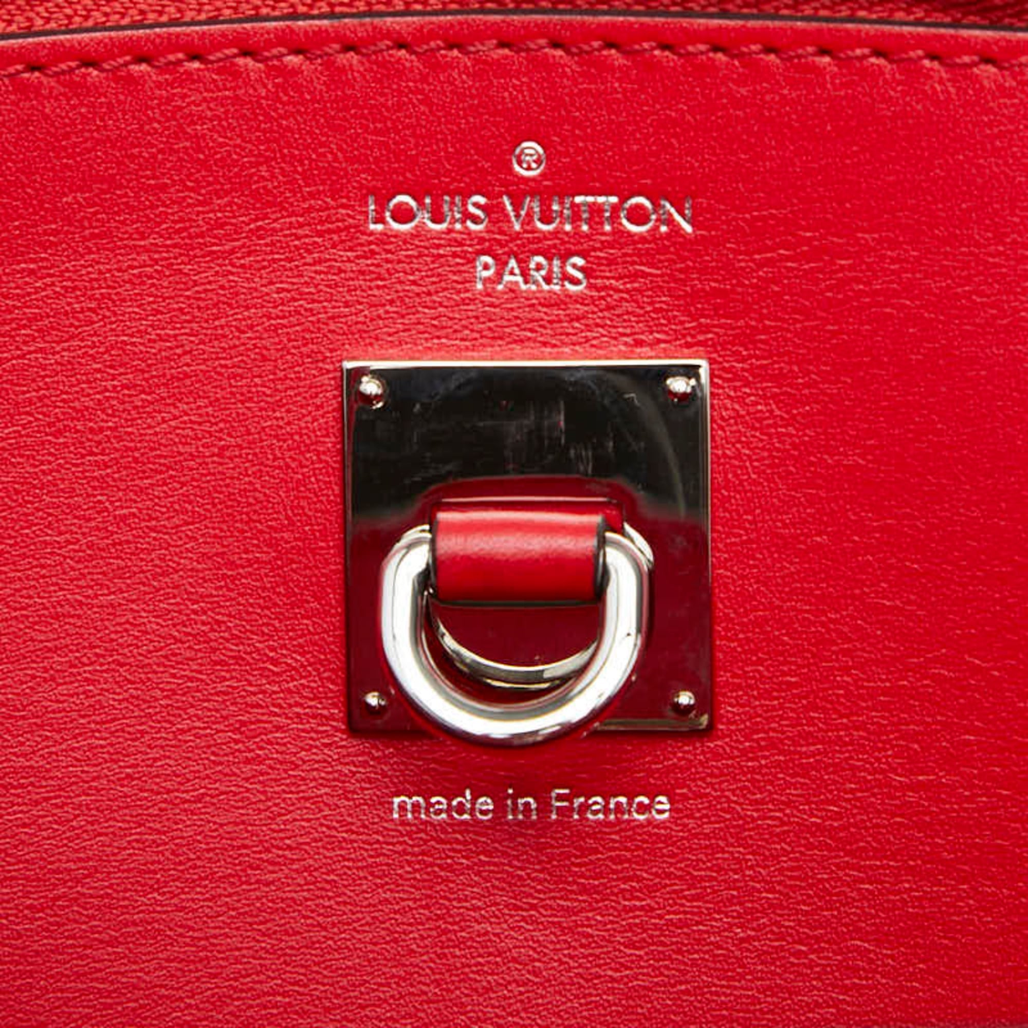 Louis Vuitton Red Color Leather Handbag (Pre-Owned)
