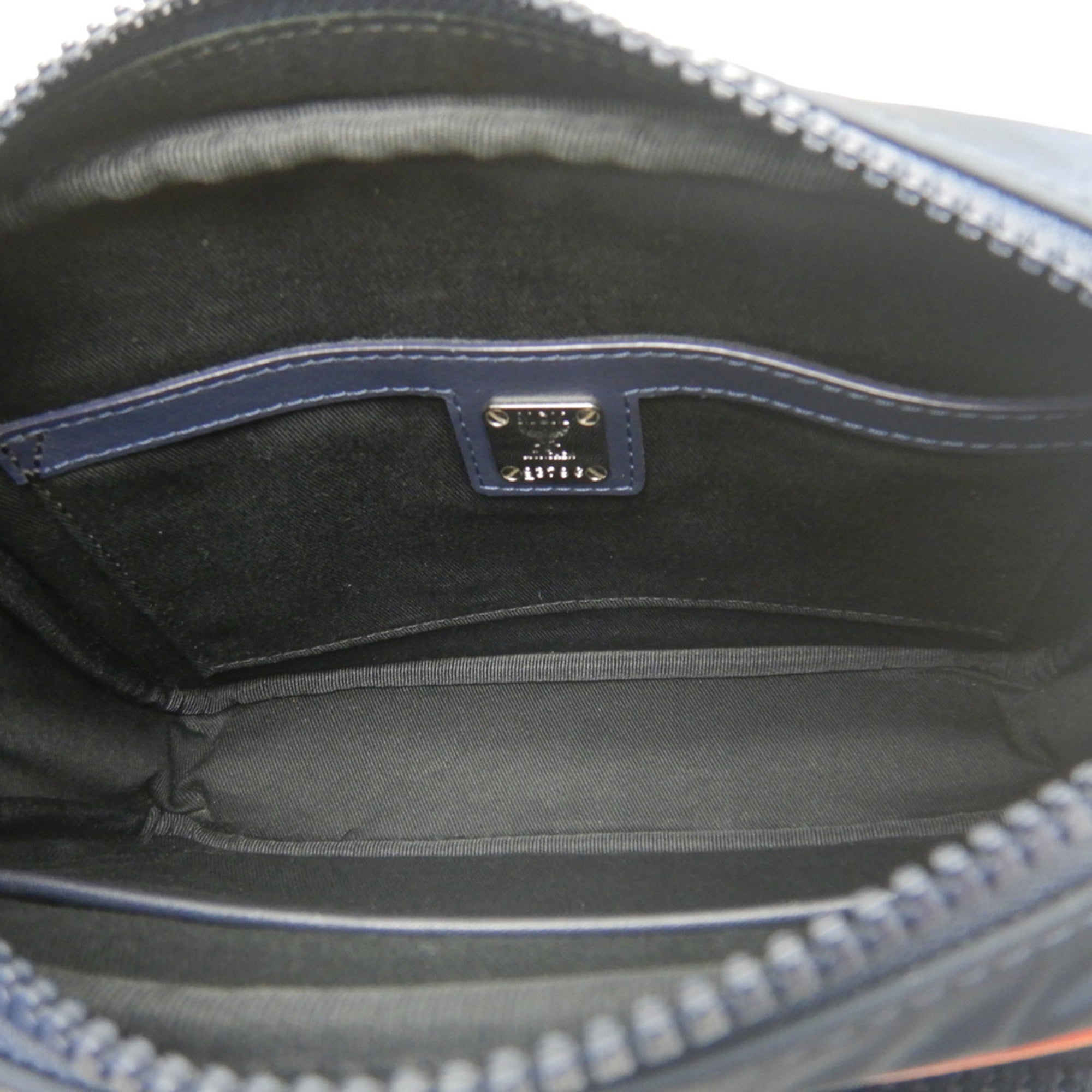 Mcm Navy Nylon Crossbody Bag Shoulder Bag (Pre-Owned)