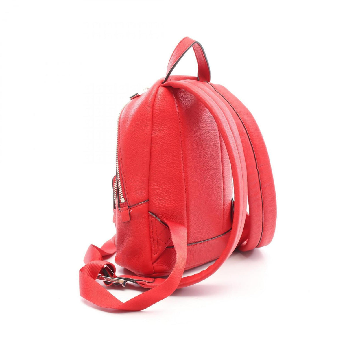 Michael Kors Red Color Leather Backpack (Pre-Owned)