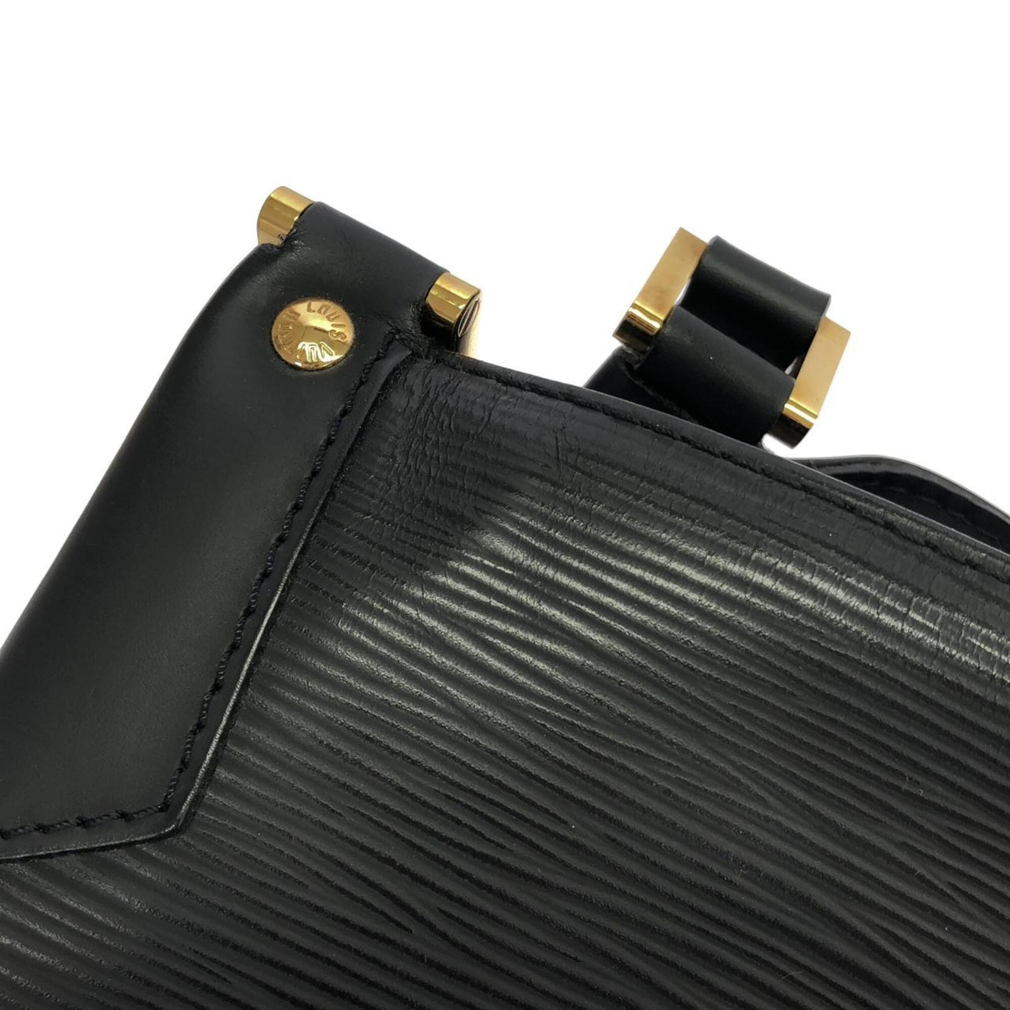 Louis Vuitton Black Leather Shoulder Bag (Pre-Owned)