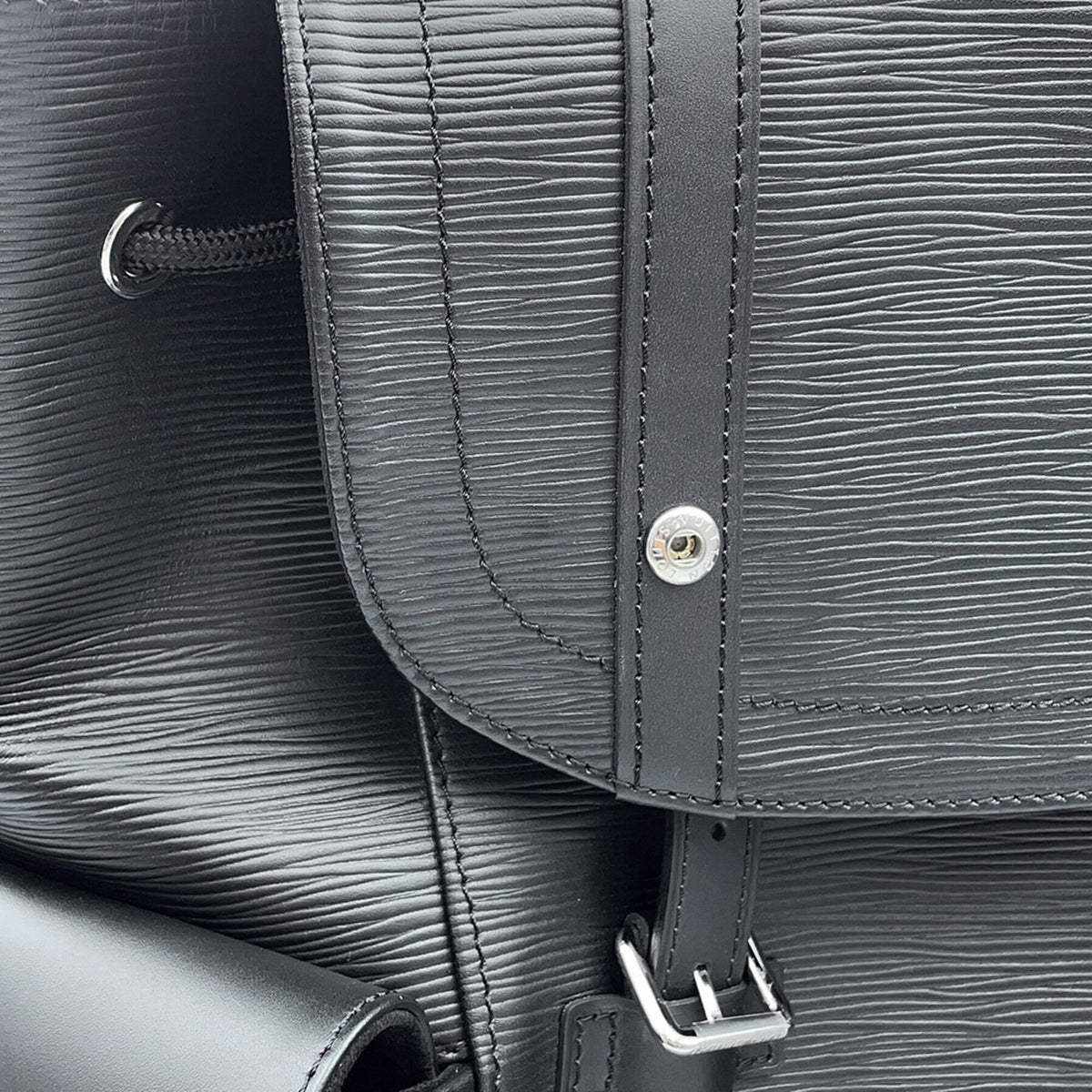 Louis Vuitton Noir Epi Leather Backpack (Pre-Owned)
