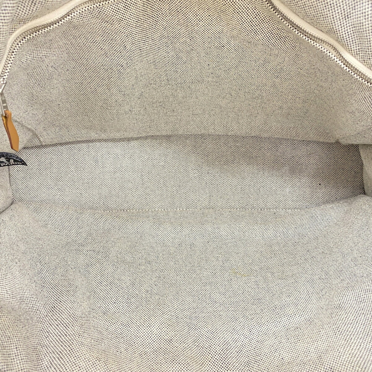 Hermes Gray Canvas Tote Bag (Pre-Owned)
