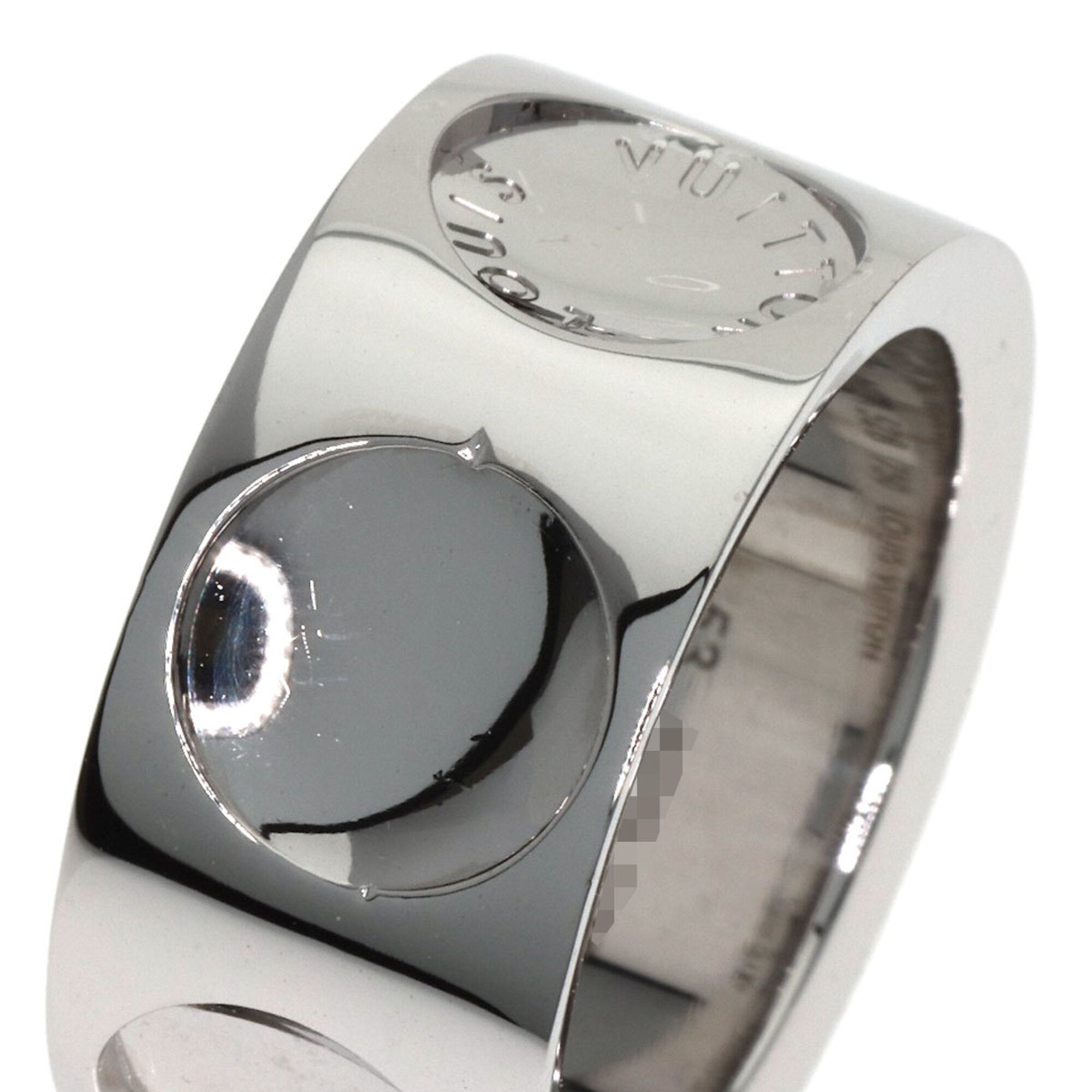 Louis Vuitton White Gold White Gold (18K) Band Ring (Pre-Owned)