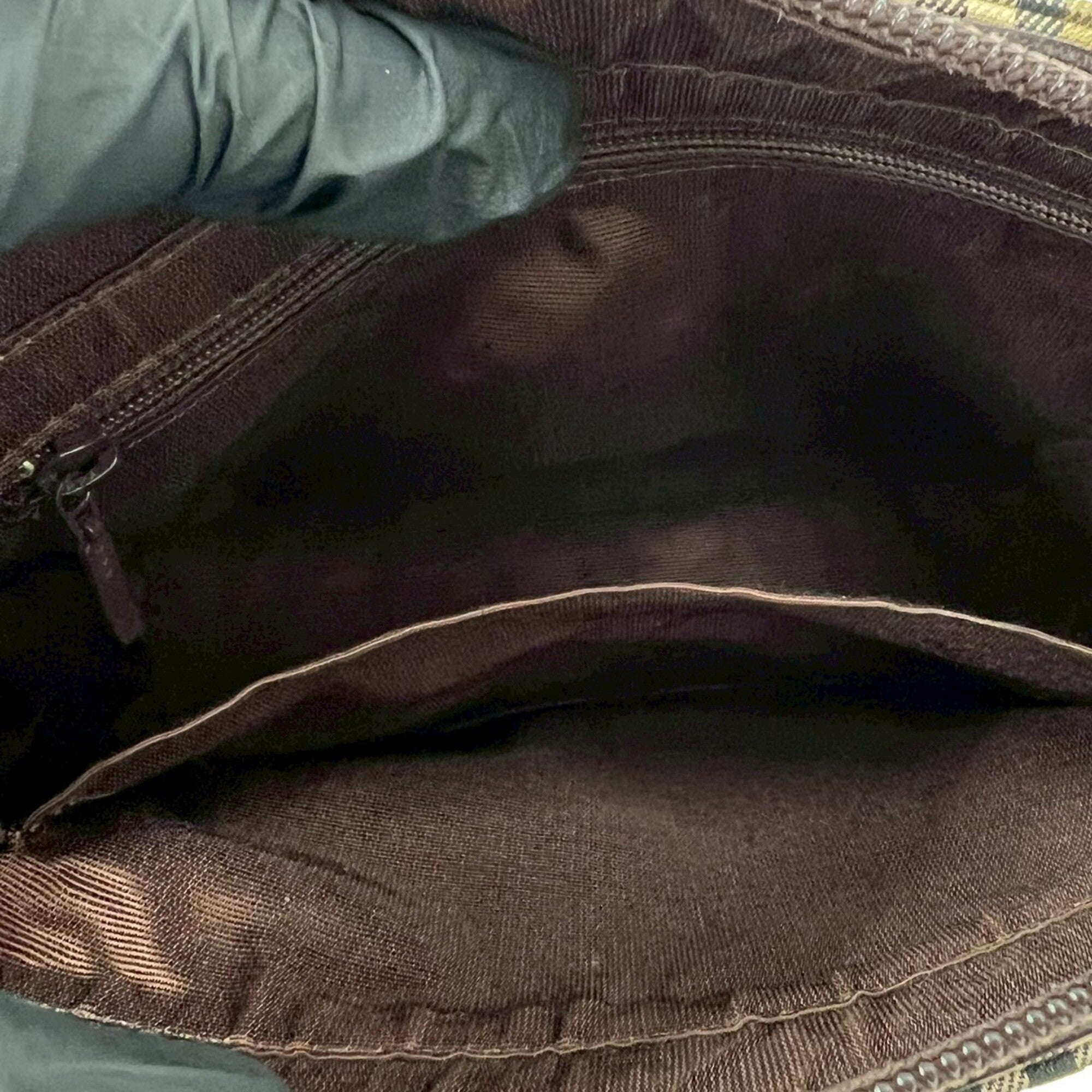 Burberry Beige Brown Canvas Leather Handbag Tote Bag (Pre-Owned)