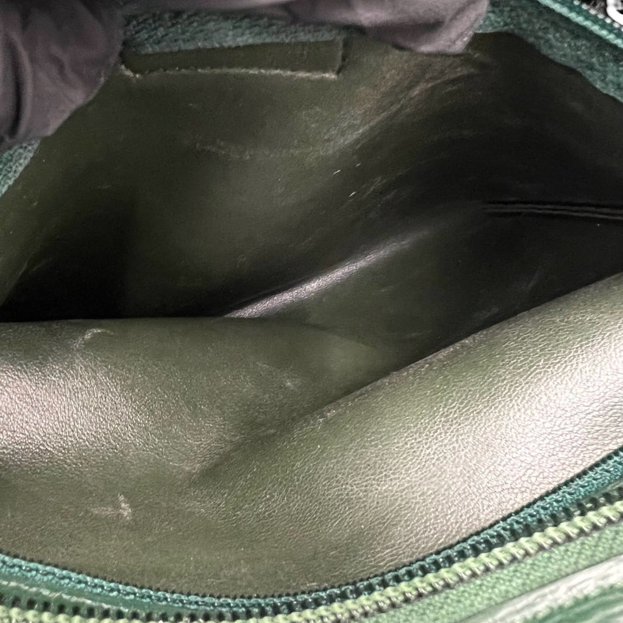 Christian Dior Green Leather Handbag Shoulder Bag (Pre-Owned)
