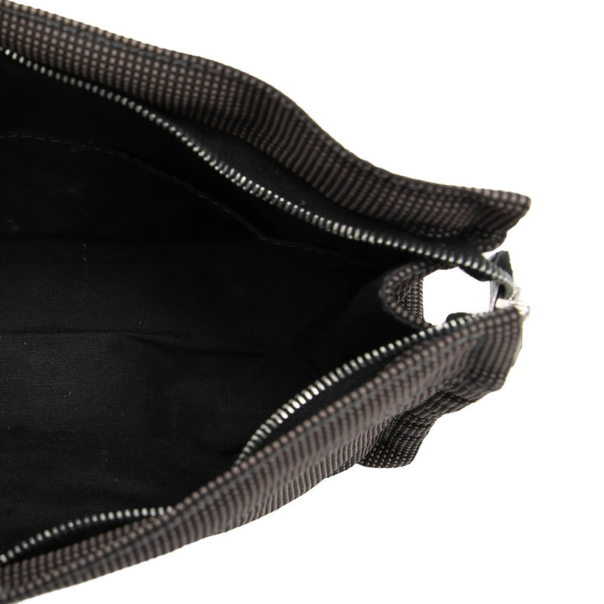 Hermes Gray Polyester Polyamide Handbag Pouch (Pre-Owned)
