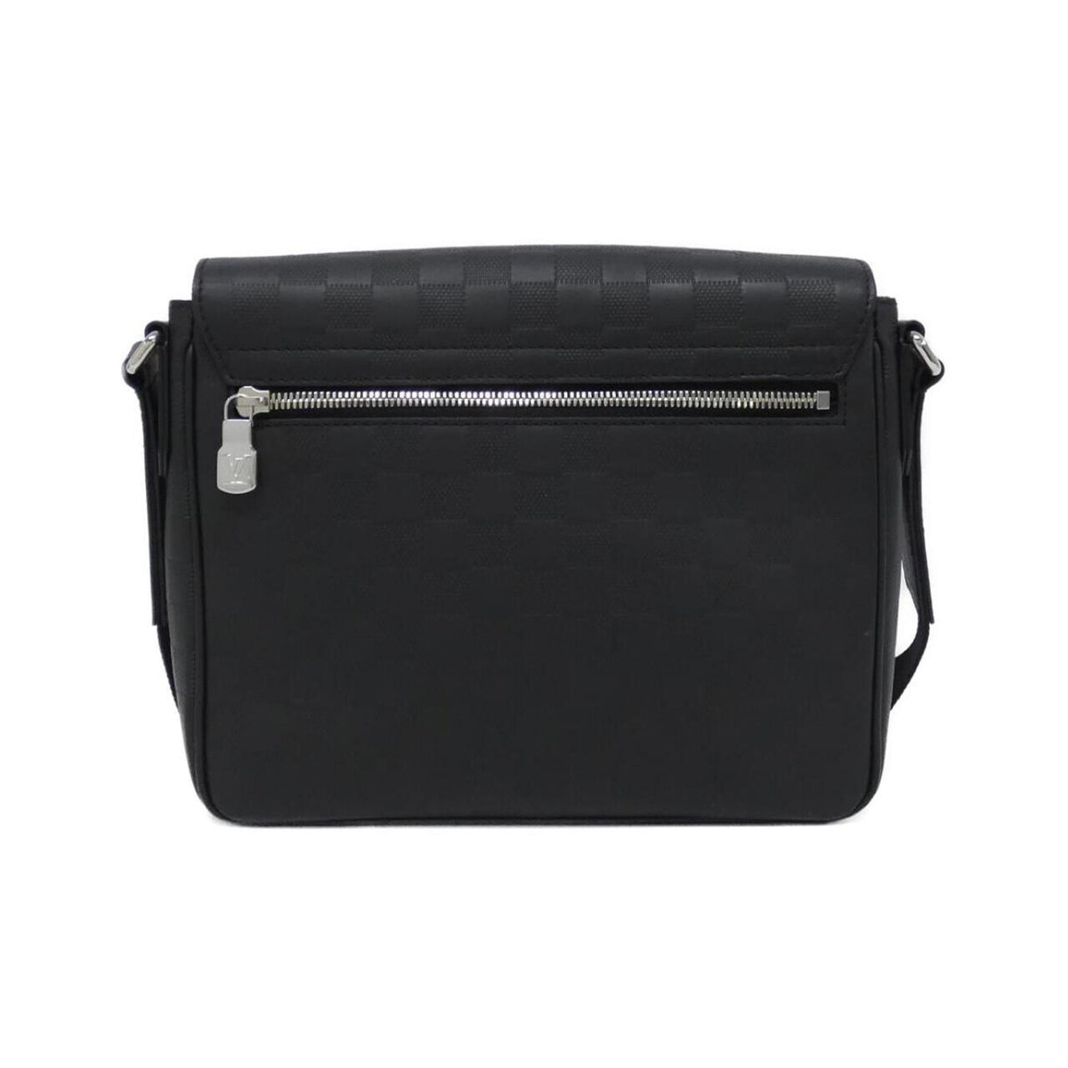 Louis Vuitton Black Leather Shoulder Bag (Pre-Owned)