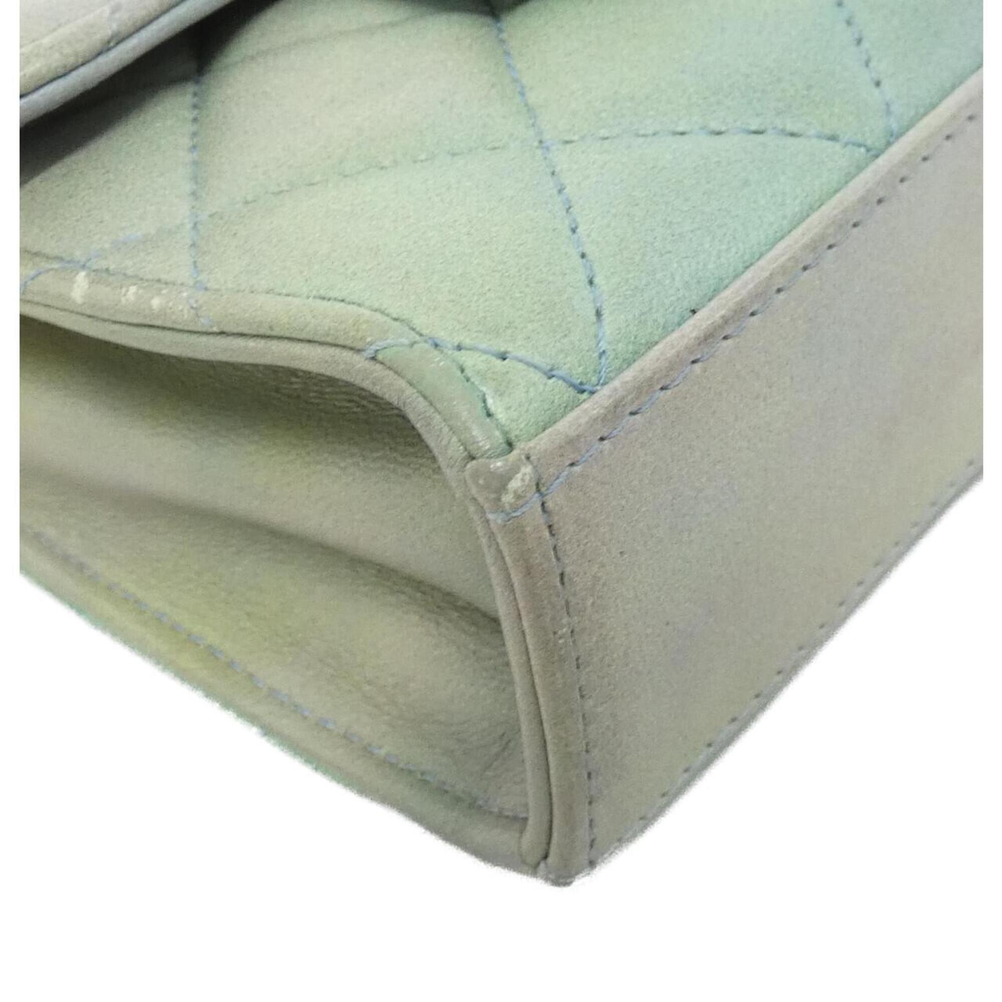 Chanel Green Leather Shoulder Bag (Pre-Owned)