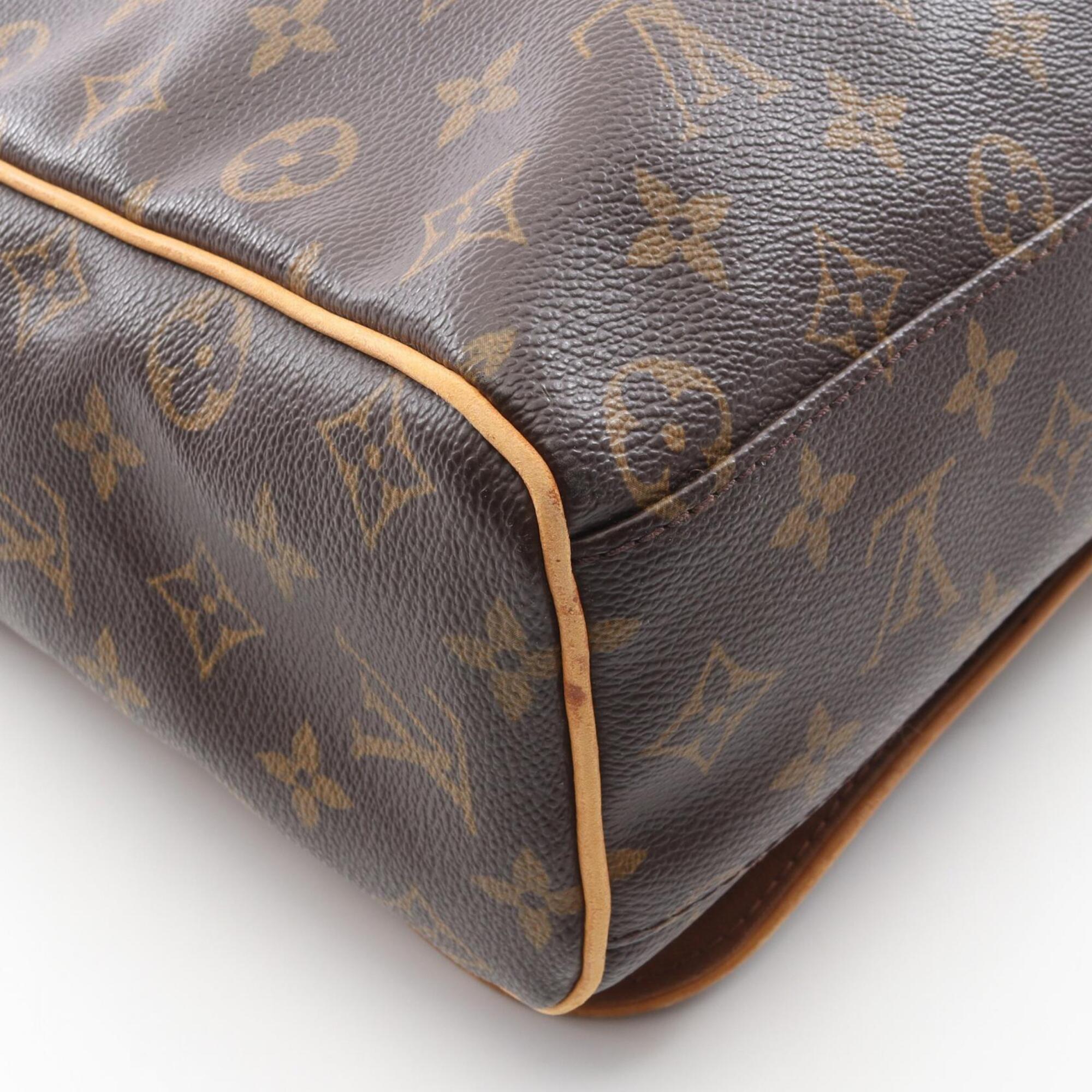 Louis Vuitton Brown Monogram Coated Canvas Handbag Shoulder Bag (Pre-Owned)