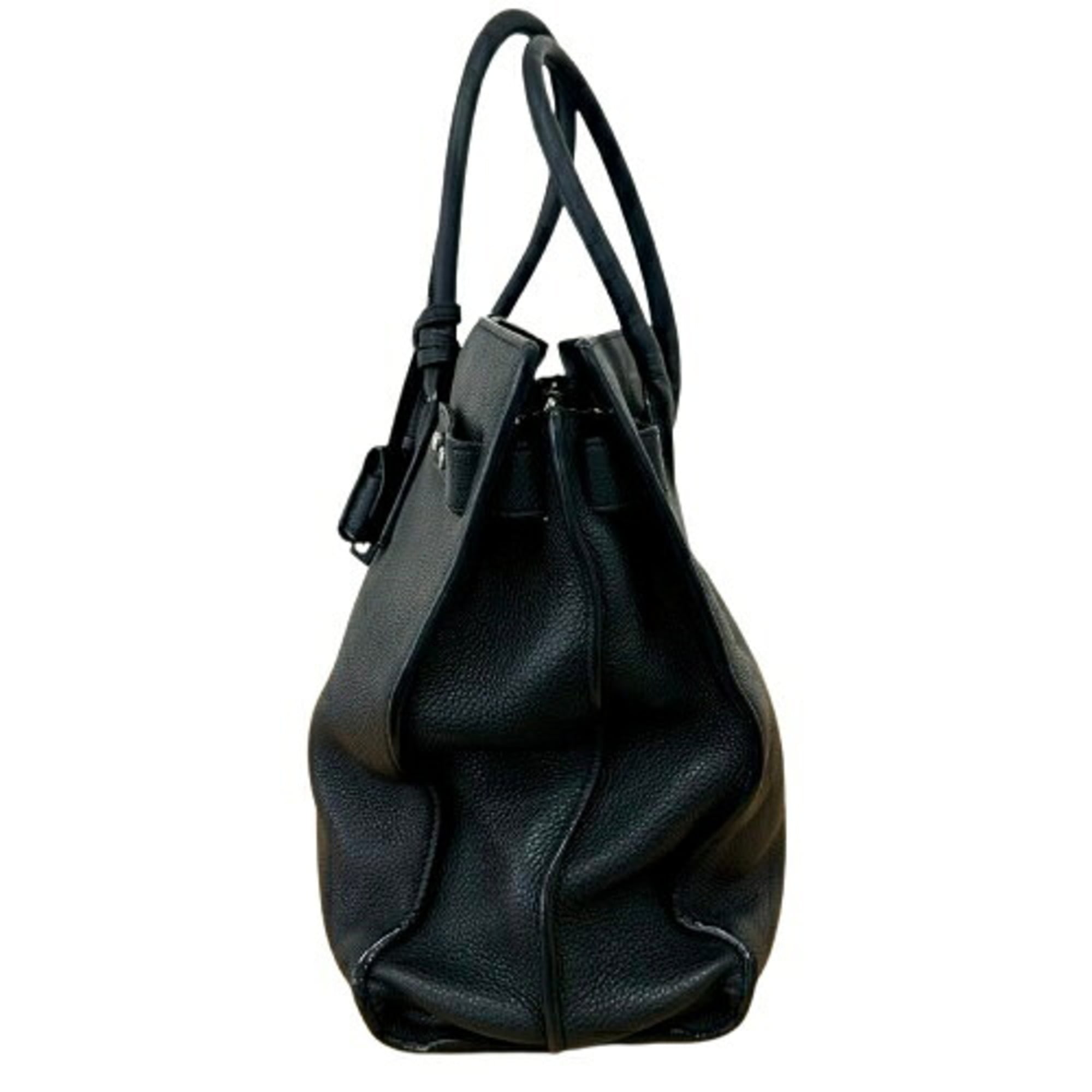 Saint Laurent Black Leather Handbag Tote Bag (Pre-Owned)