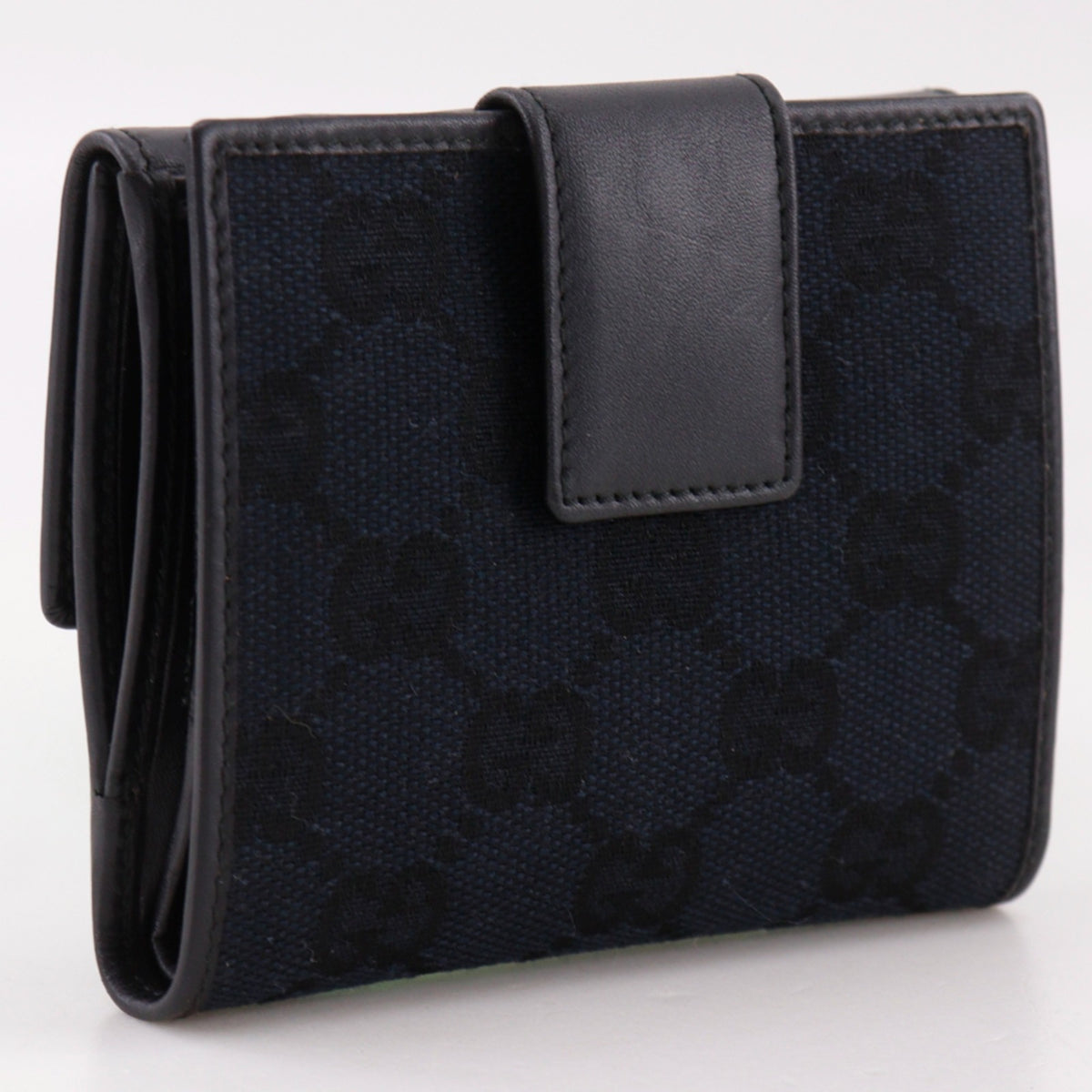 Gucci Black Gg Canvas Wallet (Bi-Fold) (Pre-Owned)