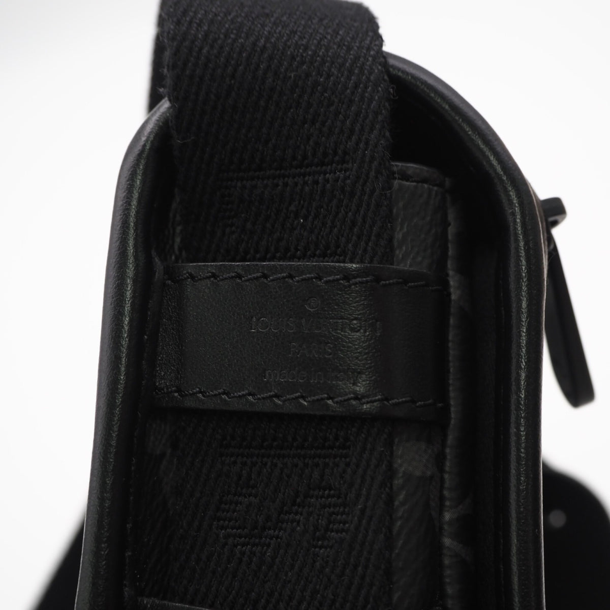 Louis Vuitton Monogram Eclipse Black Gray Coated Canvas Leather Shoulder Bag (Pre-Owned)