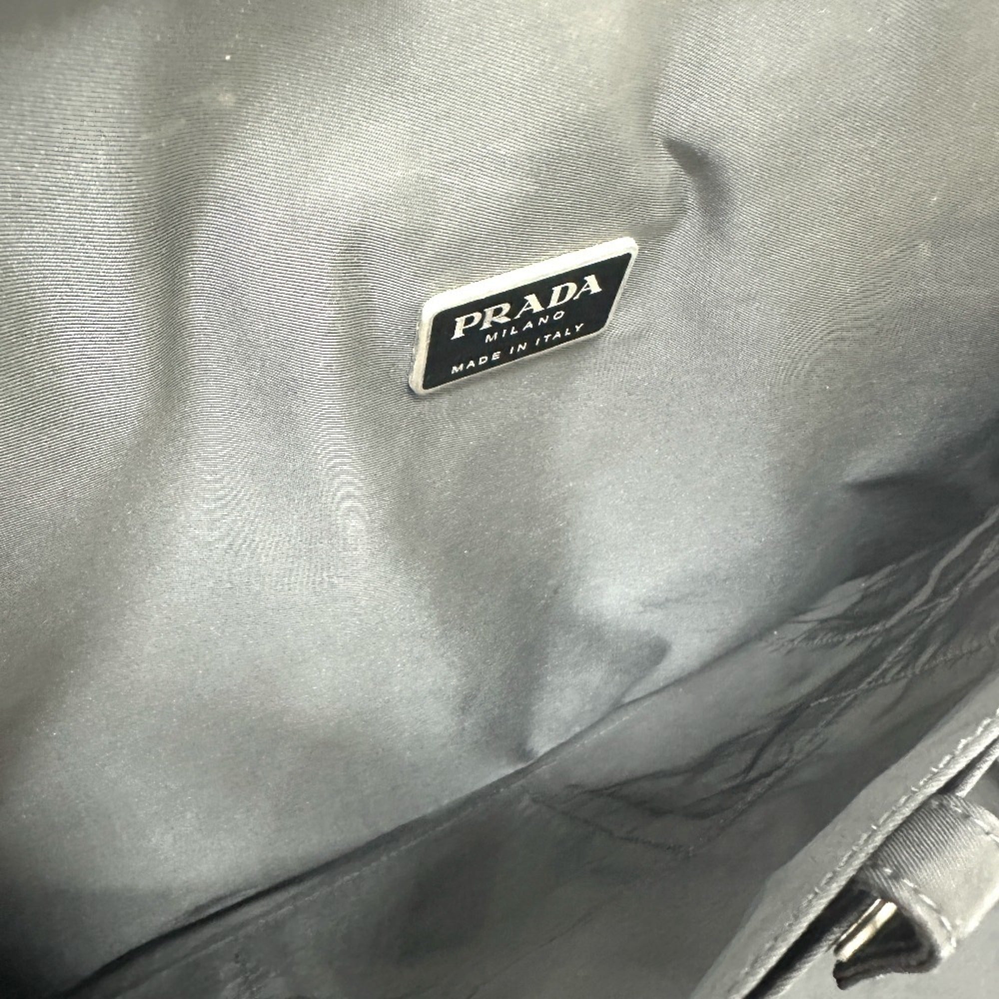 Prada Black Nylon Briefcase Shoulder Bag (Pre-Owned)