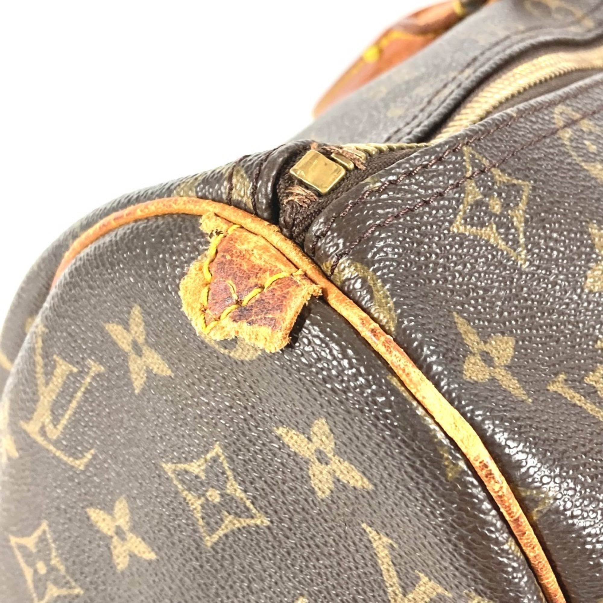 Louis Vuitton Brown Galle Monogram Monogram Boston Bag Handbag (Pre-Owned)