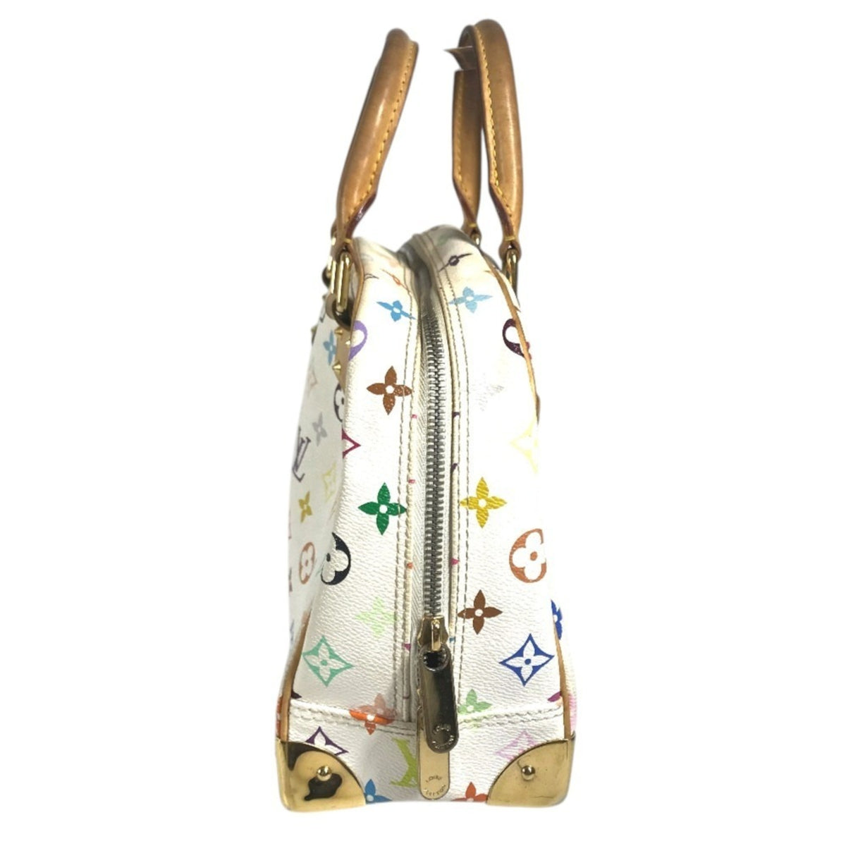 Louis Vuitton White Monogram Multicolore Boston Bag Handbag (Pre-Owned)