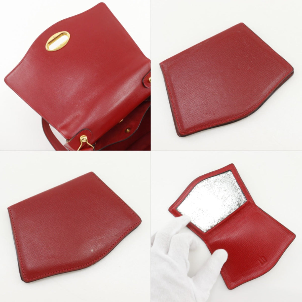 Dunhill Red Color Leather Handbag (Pre-Owned)