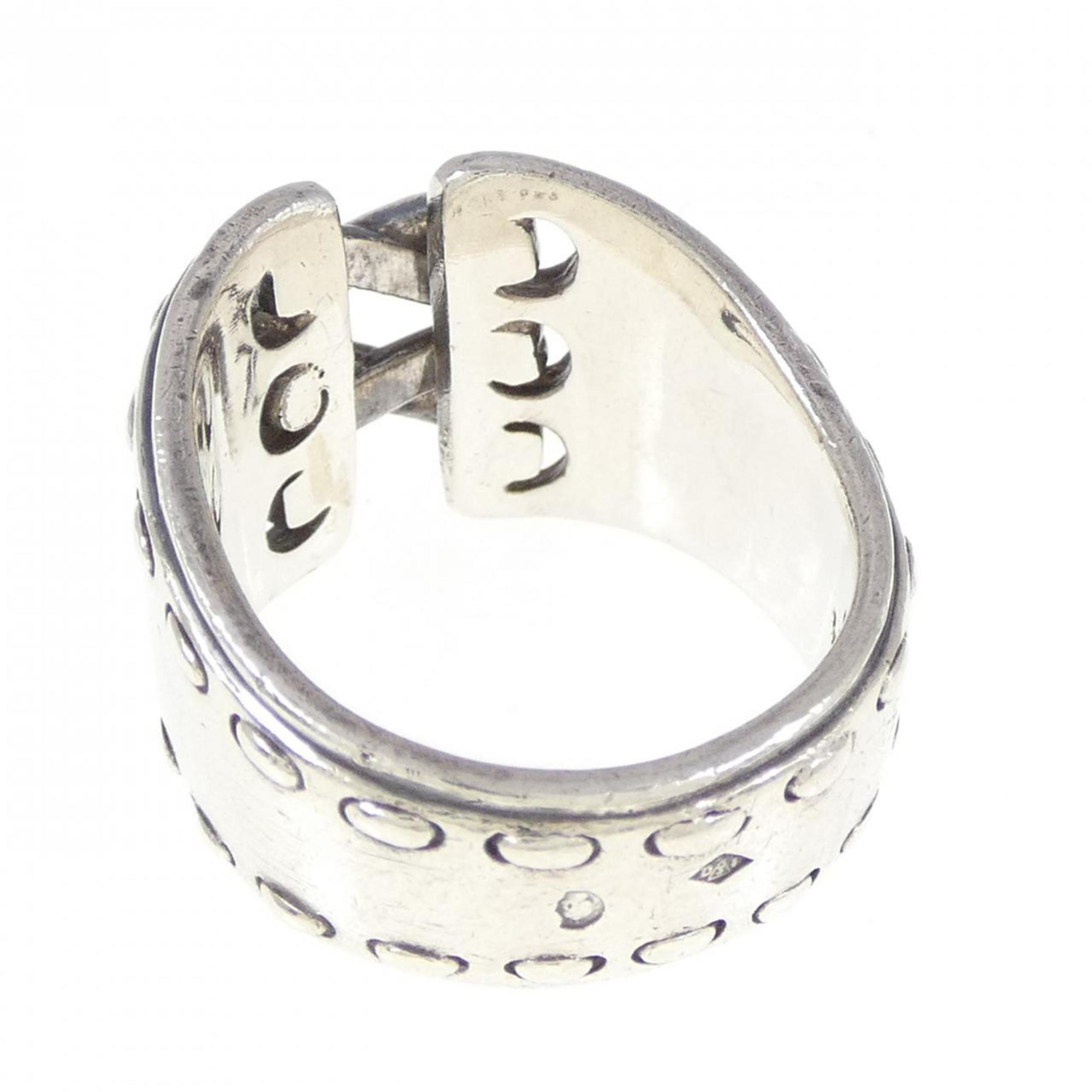 Hermes Silver 925 Band Ring (Pre-Owned)