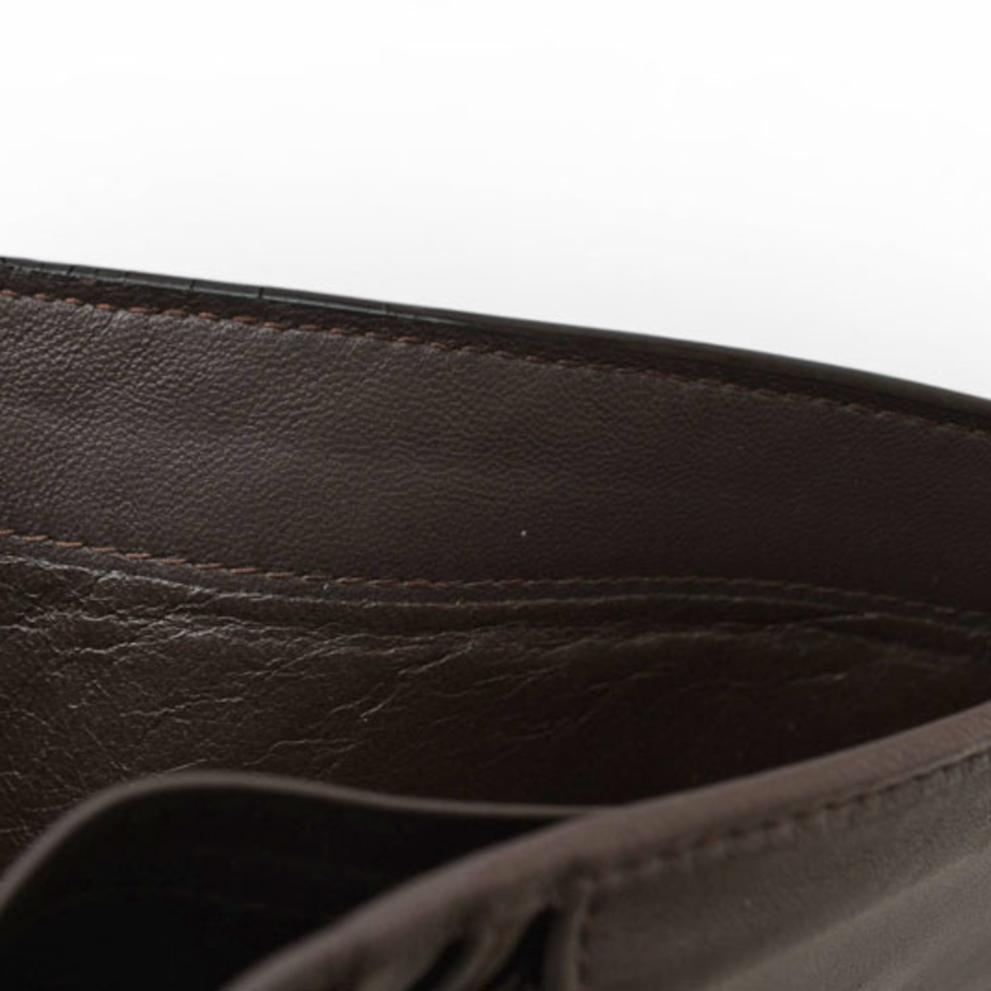 Bottega Veneta Intrecciato Dark Brown Wallet (Bi-Fold) (Pre-Owned)