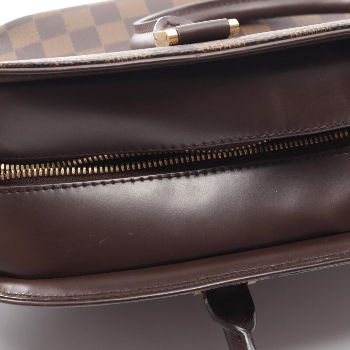 Louis Vuitton Brown Coated Canvas Leather Handbag (Pre-Owned)