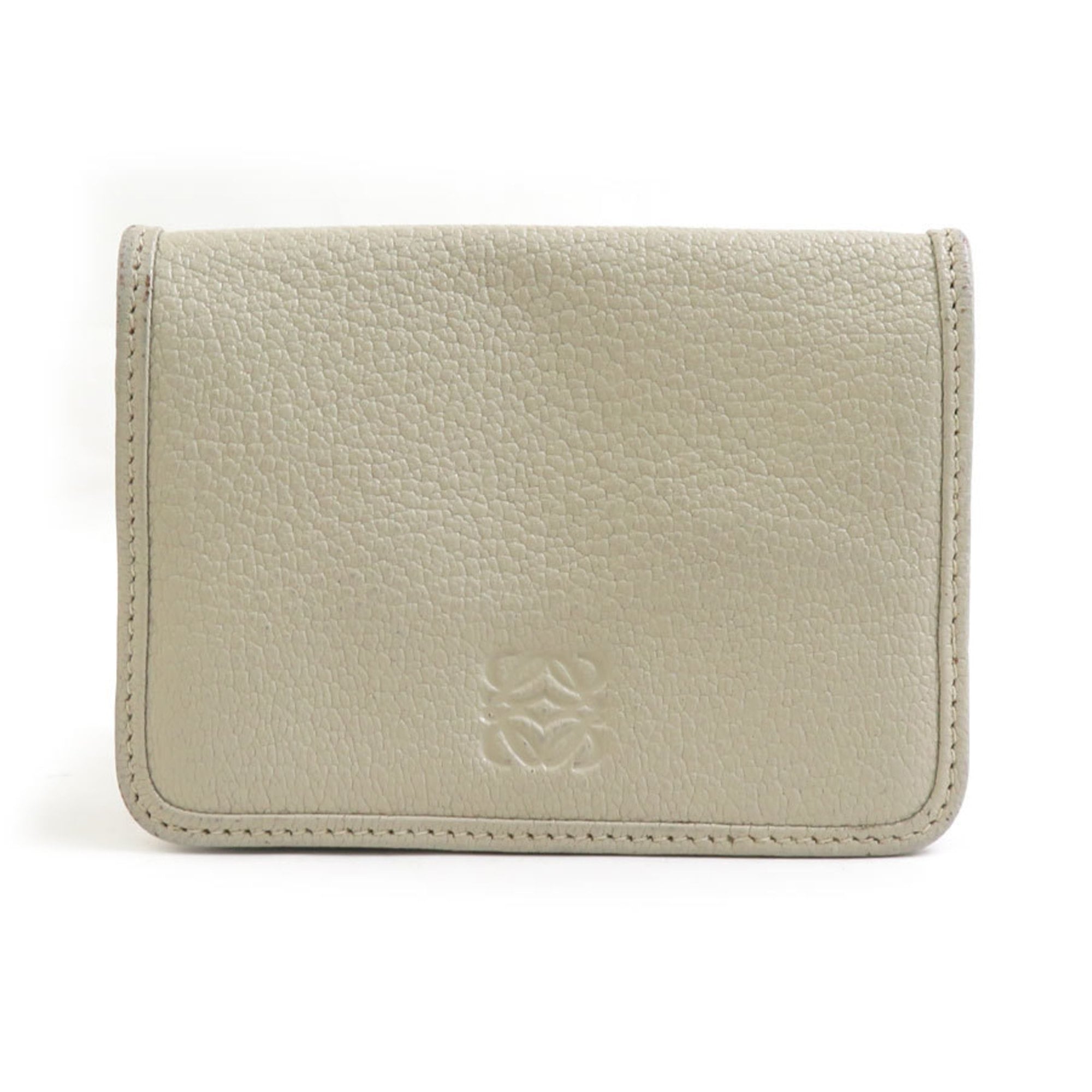 Loewe Light Beige Leather Coin Purse/Coin Case (Pre-Owned)